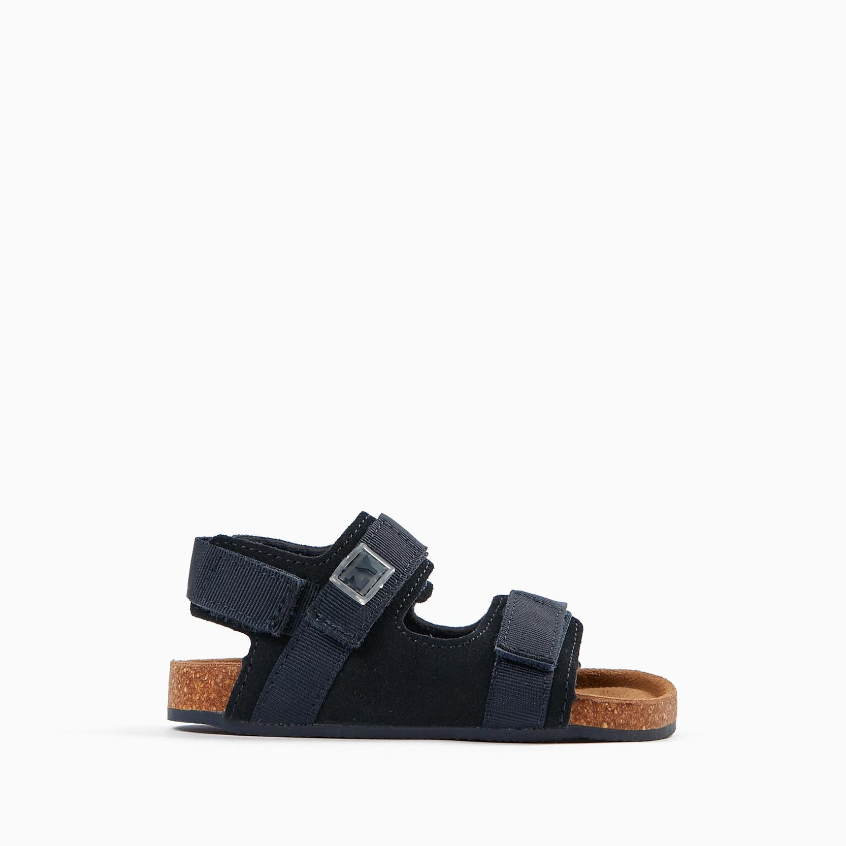Leather Sandals for Baby Boys, Dark Blue