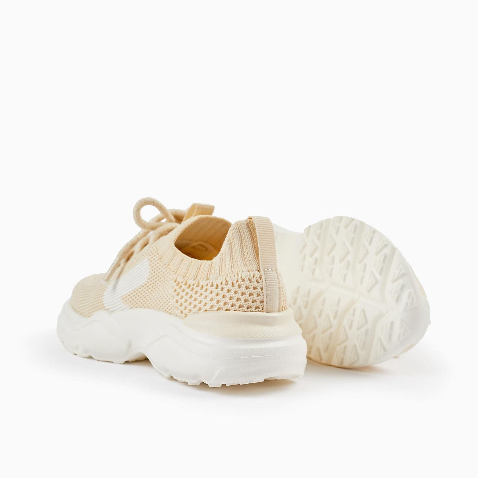 Sports Trainers in Mesh for Baby Girls 'Superlight', Beige/White