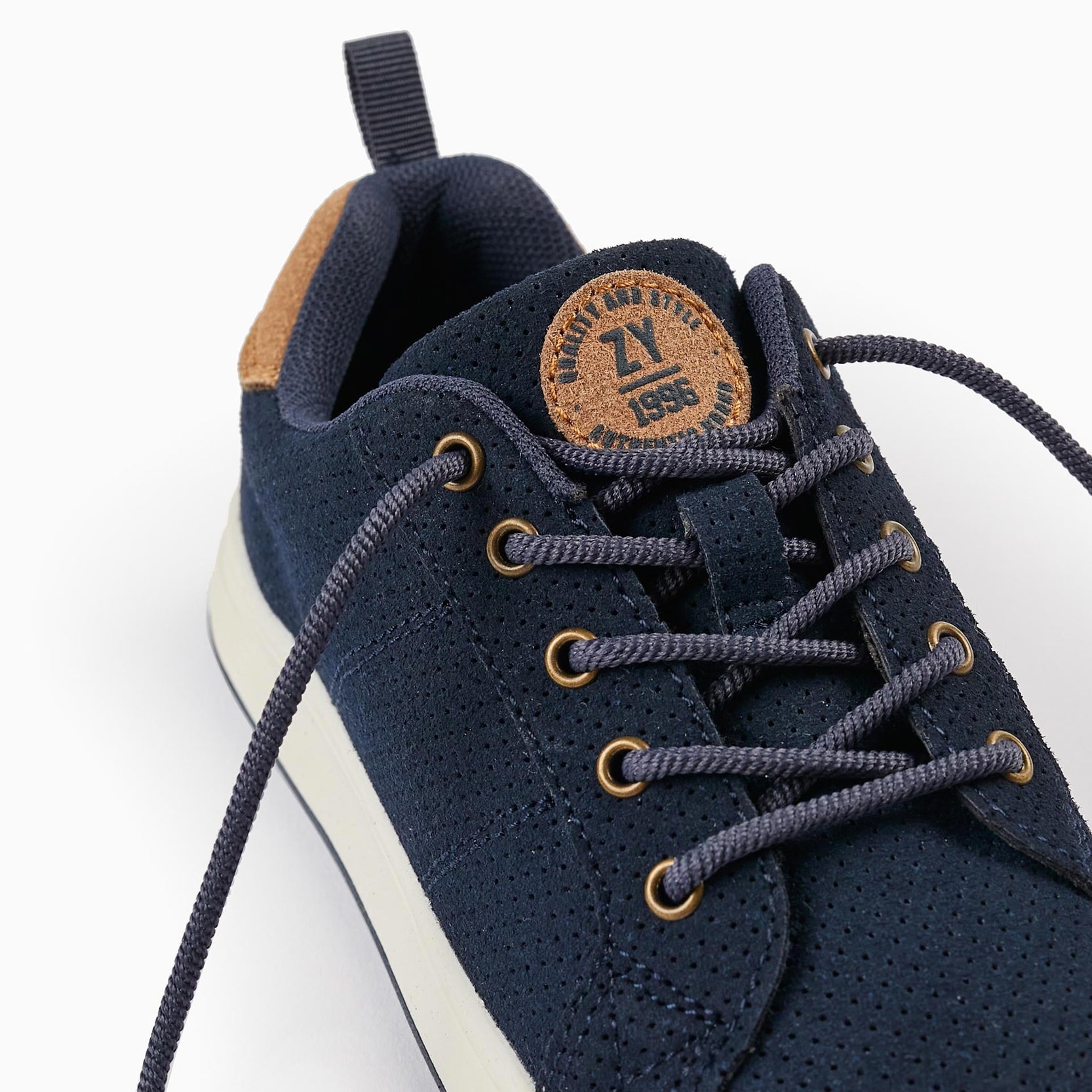 Trainers in Suedine for Boys 'ZY 1996', Dark Blue