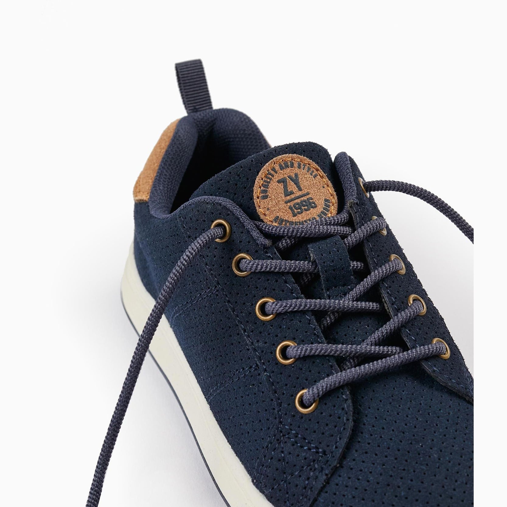Trainers in Suedine for Boys 'ZY 1996', Dark Blue