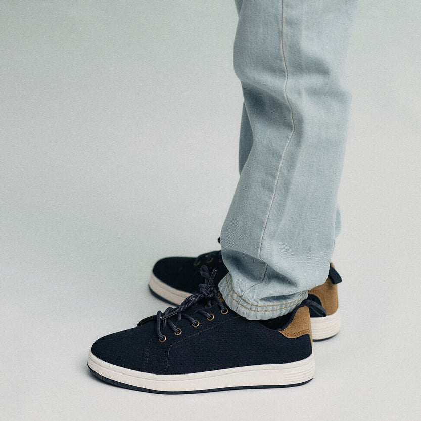 Trainers in Suedine for Boys 'ZY 1996', Dark Blue