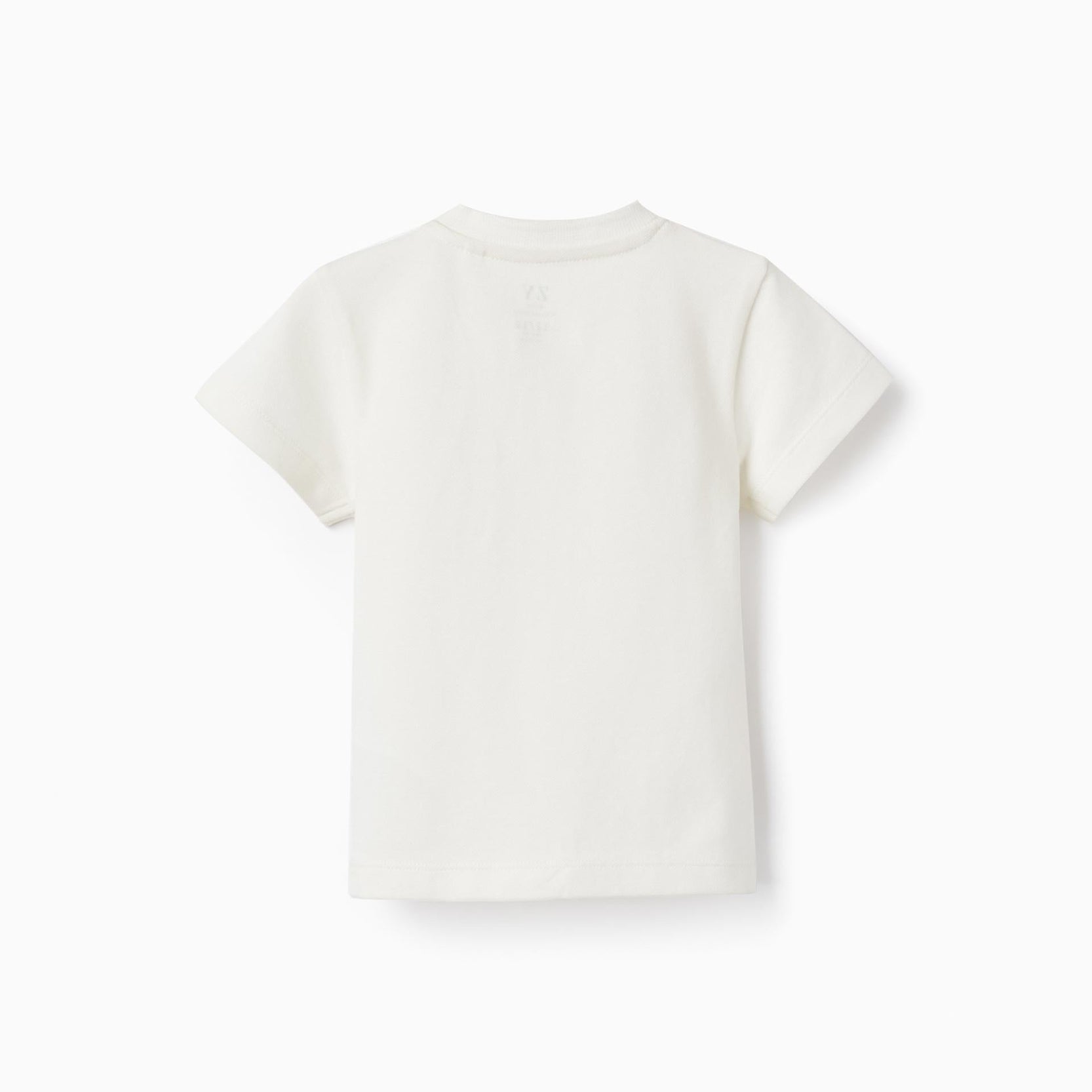Short Sleeve T-Shirt in Piqué for Baby Boys, White