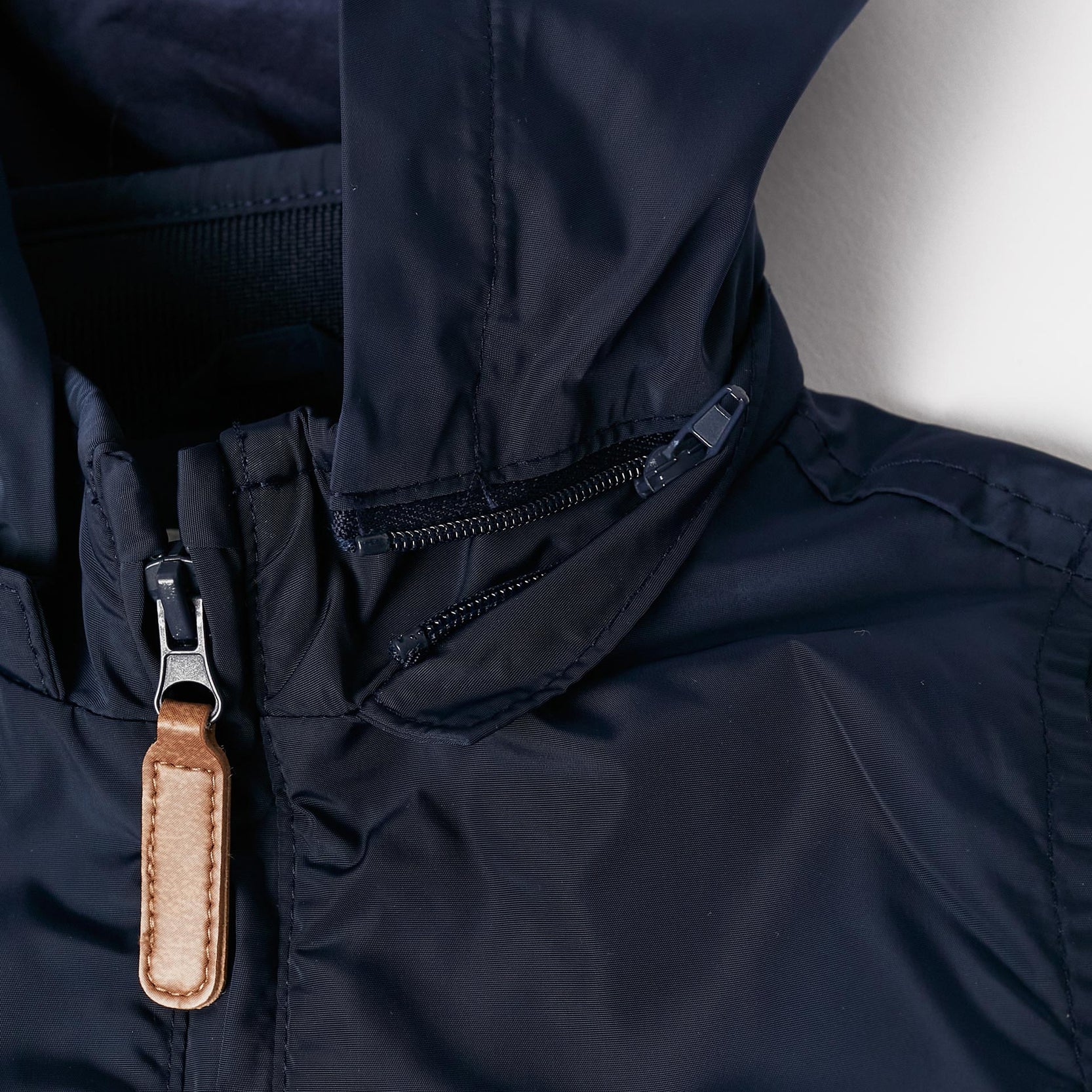 Hooded Jacket with Removable Hood for Baby Boy, Dark Blue