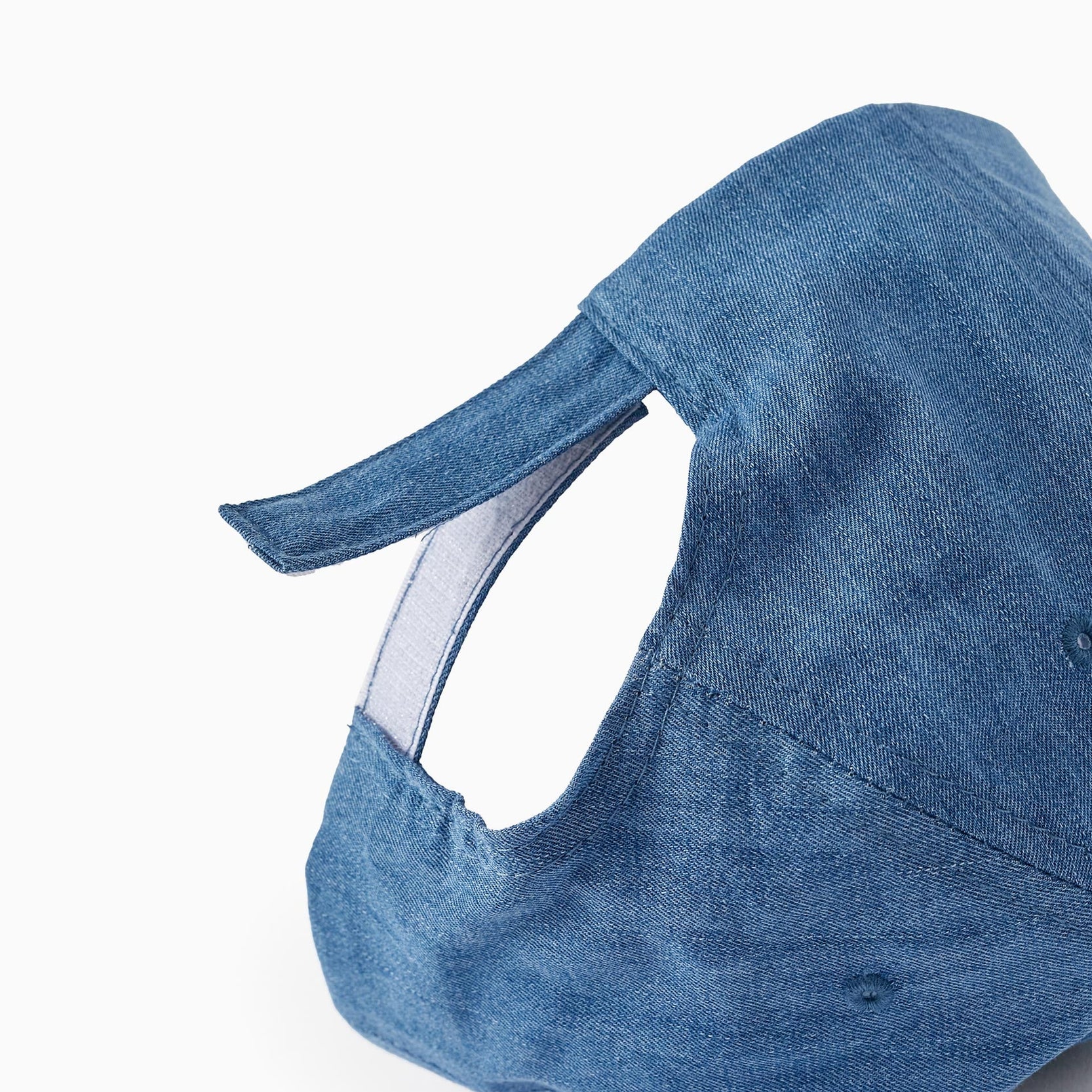 Cap in Cotton Denim for Children 'ZY', Blue