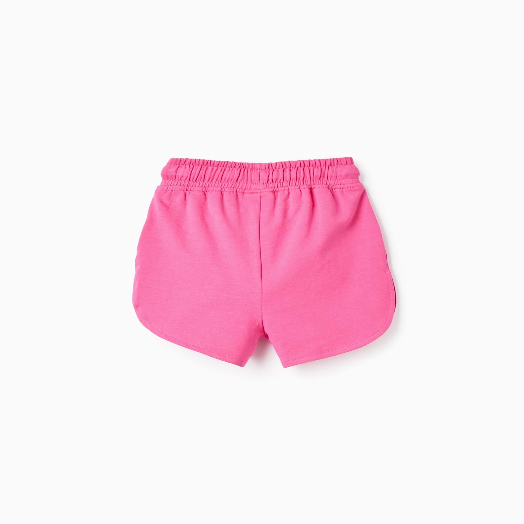 2 Cotton Shorts for Baby Girls, Pink/Dark Blue
