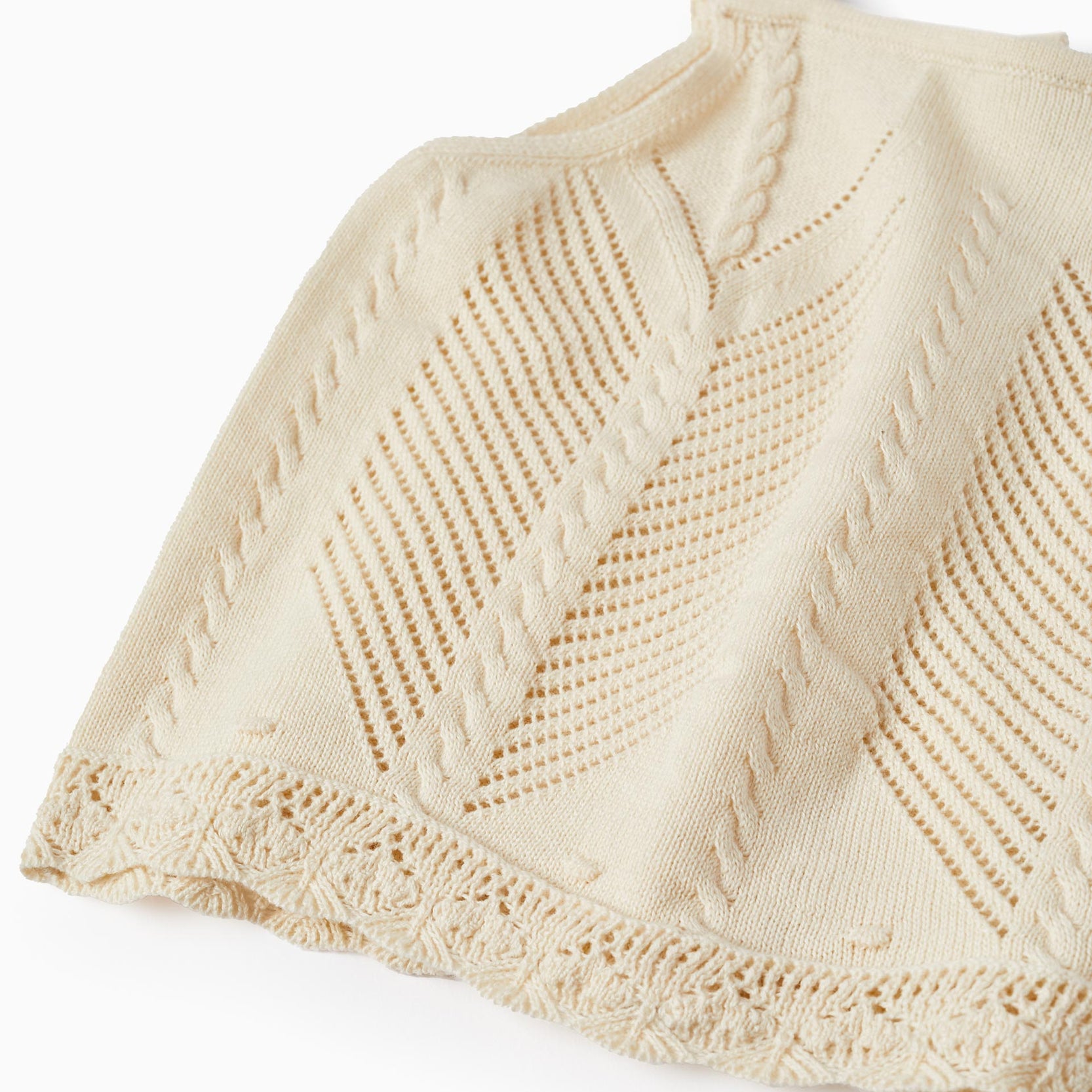 Knit Tank Top for Girls, Light Beige