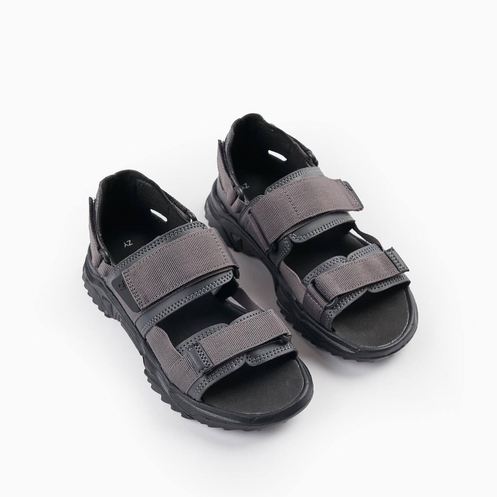 Strappy Sandals for Boys, Dark Grey