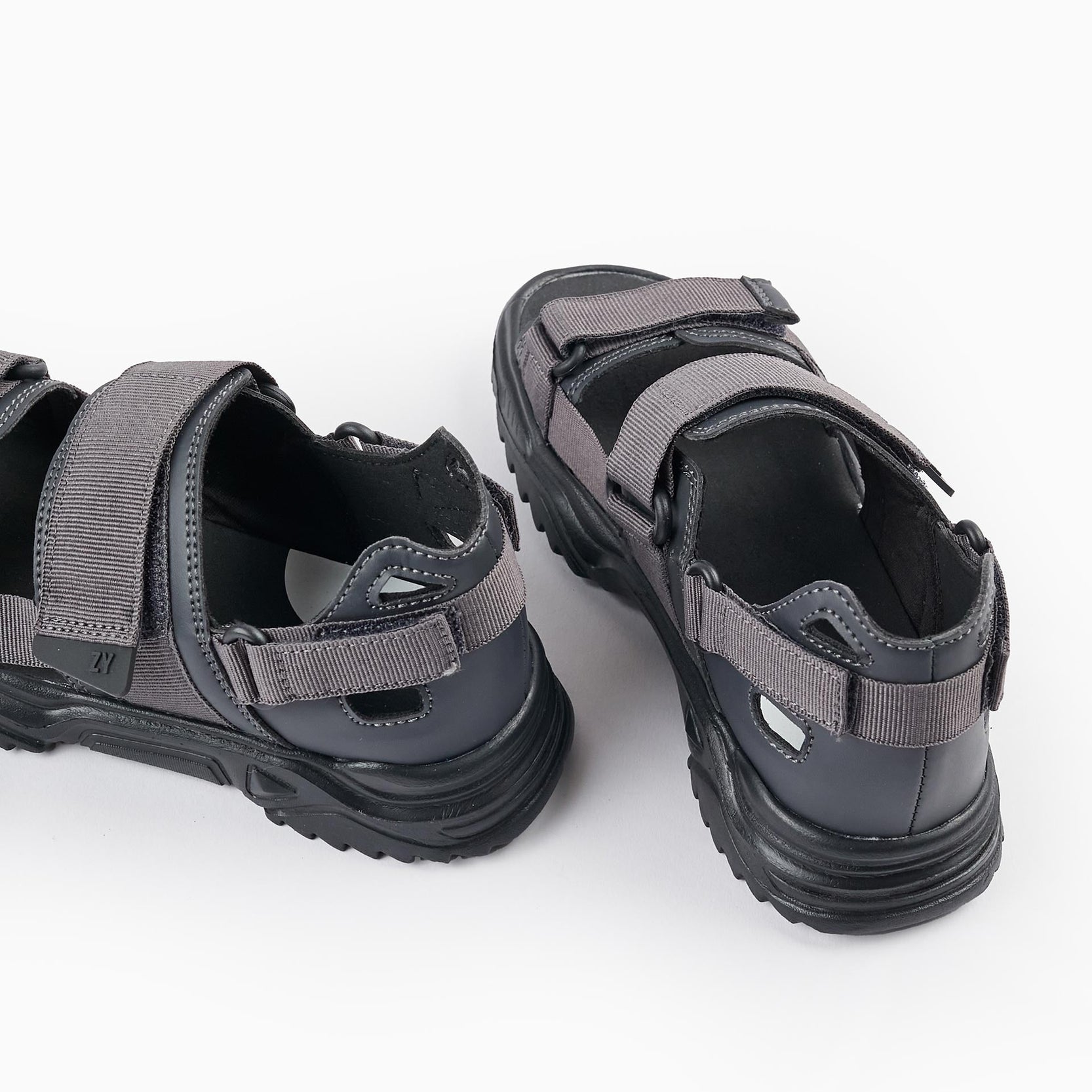 Strappy Sandals for Boys, Dark Grey