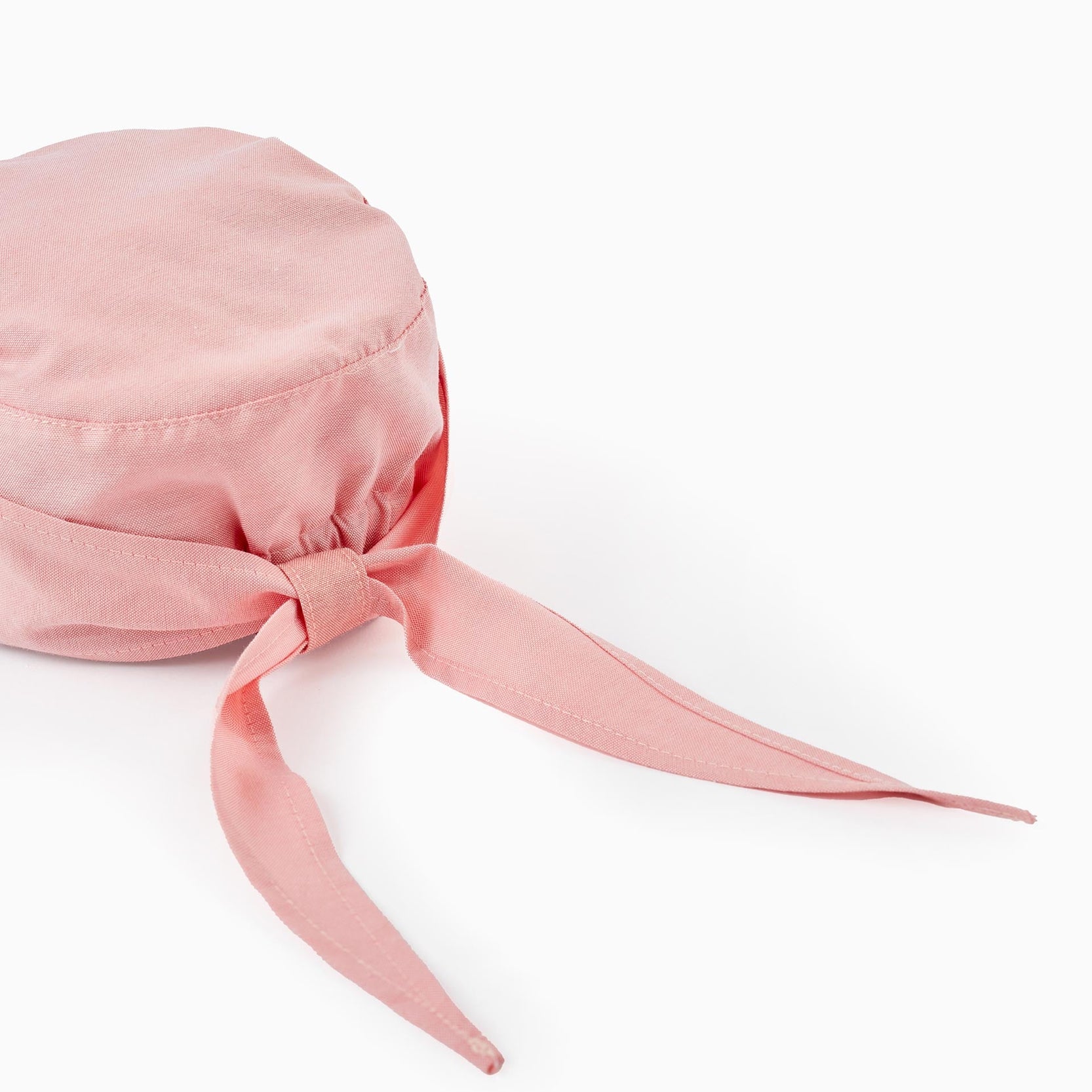 Cotton Cap with Ribbon for Girls, Pink