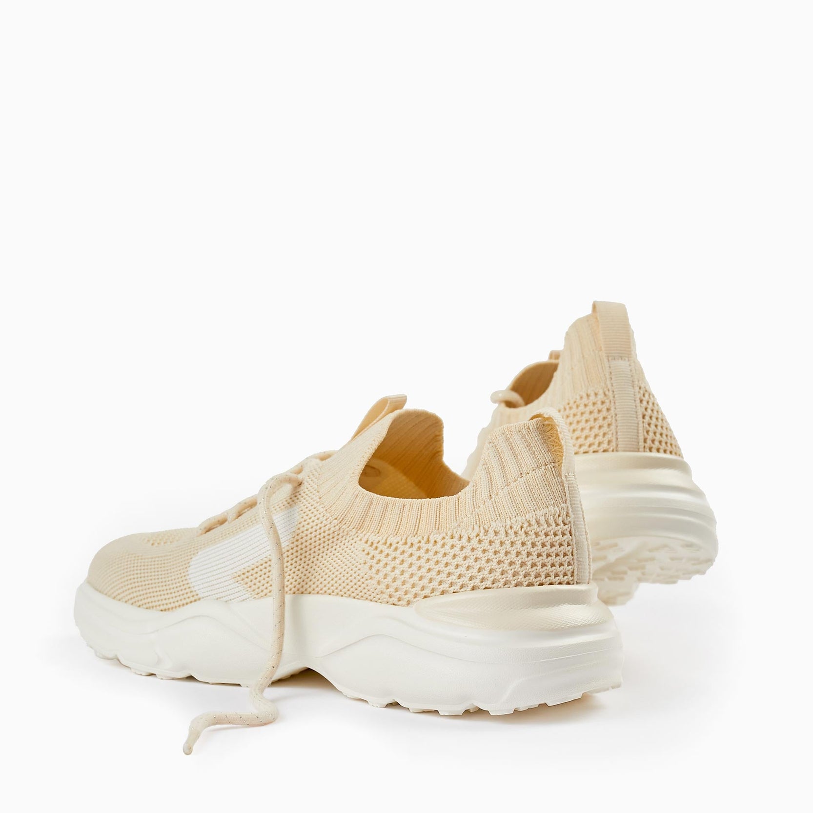 Sports Trainers in Mesh for Girls 'Superlight', Beige/White