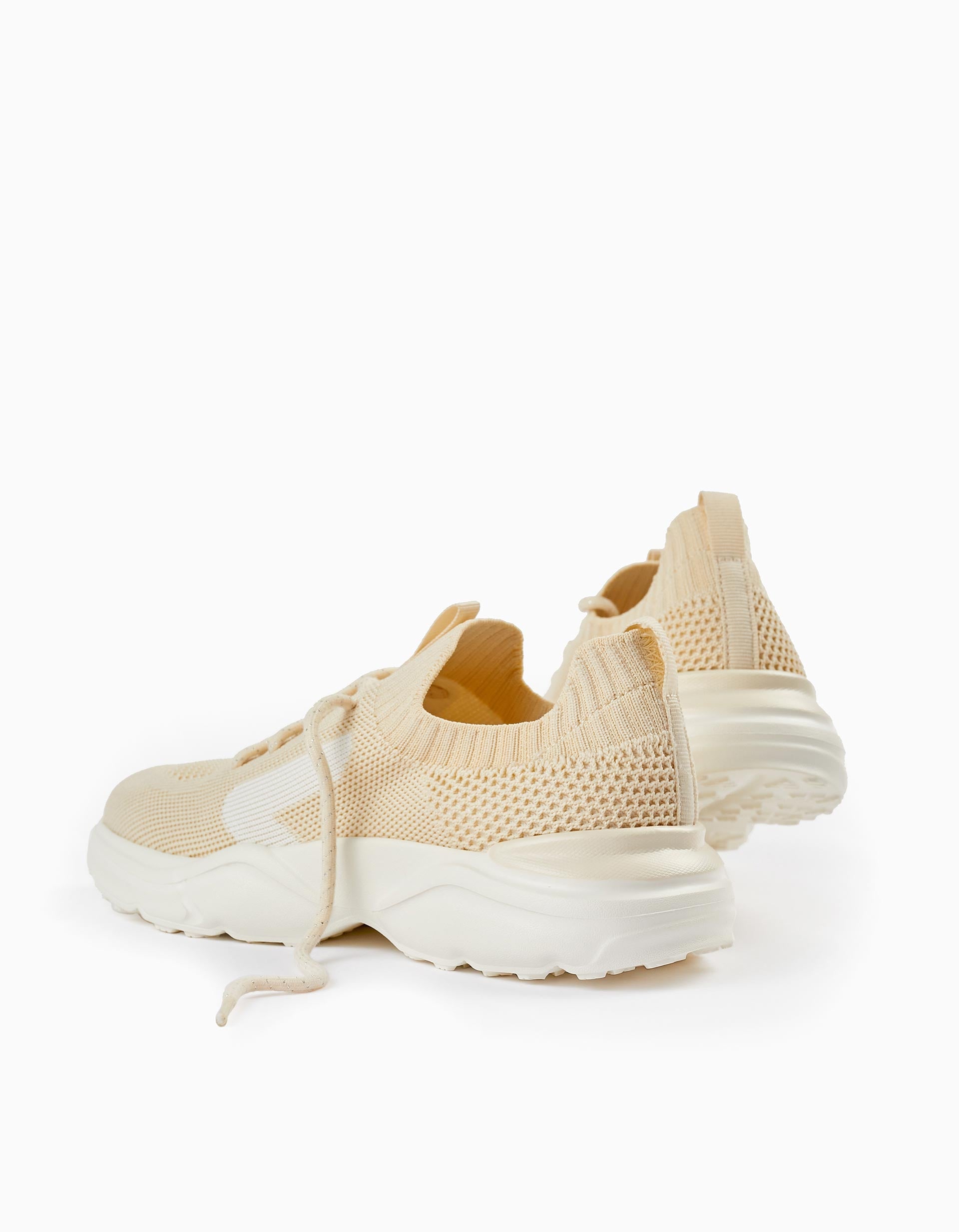 Sports Trainers in Mesh for Girls 'Superlight', Beige/White