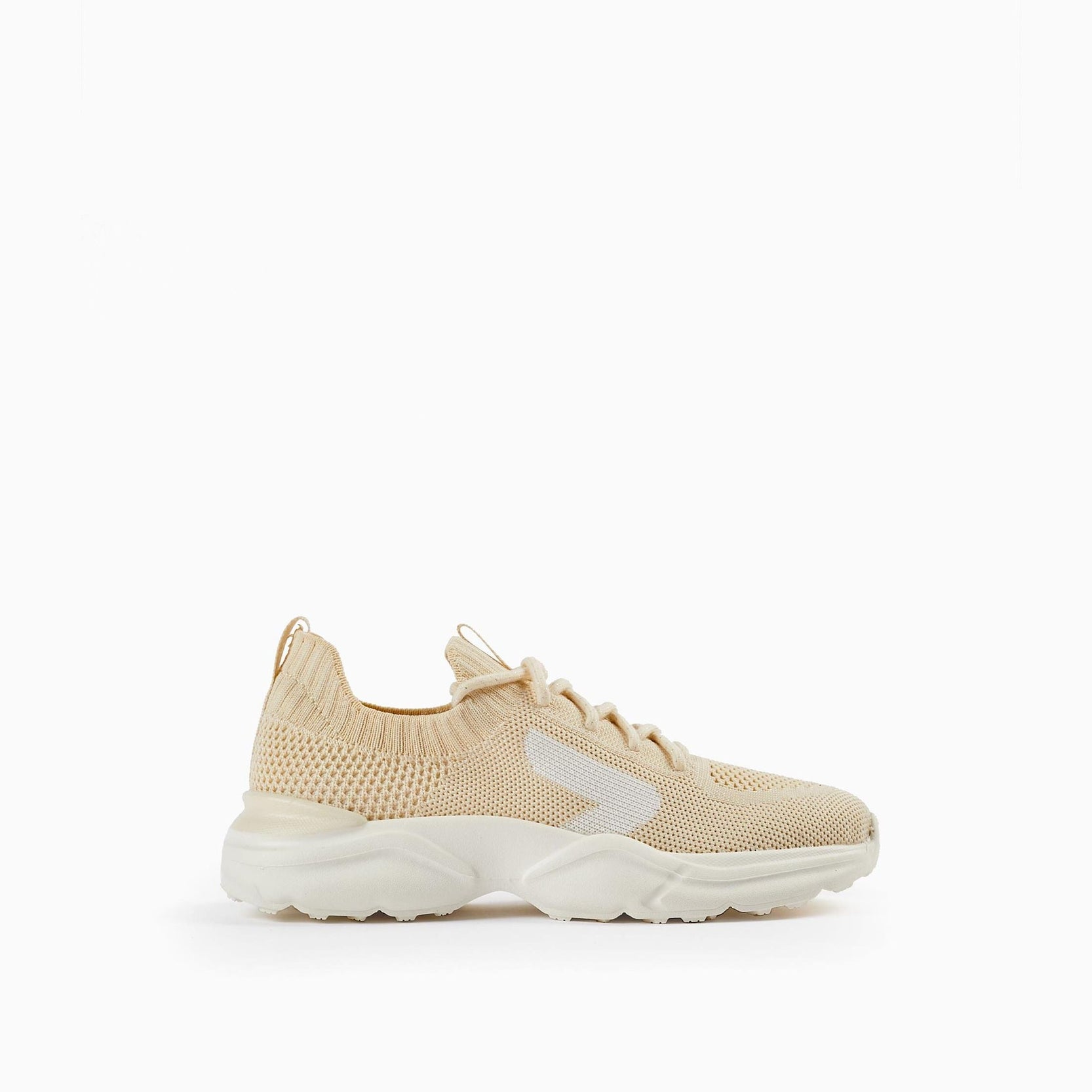 Sports Trainers in Mesh for Girls 'Superlight', Beige/White