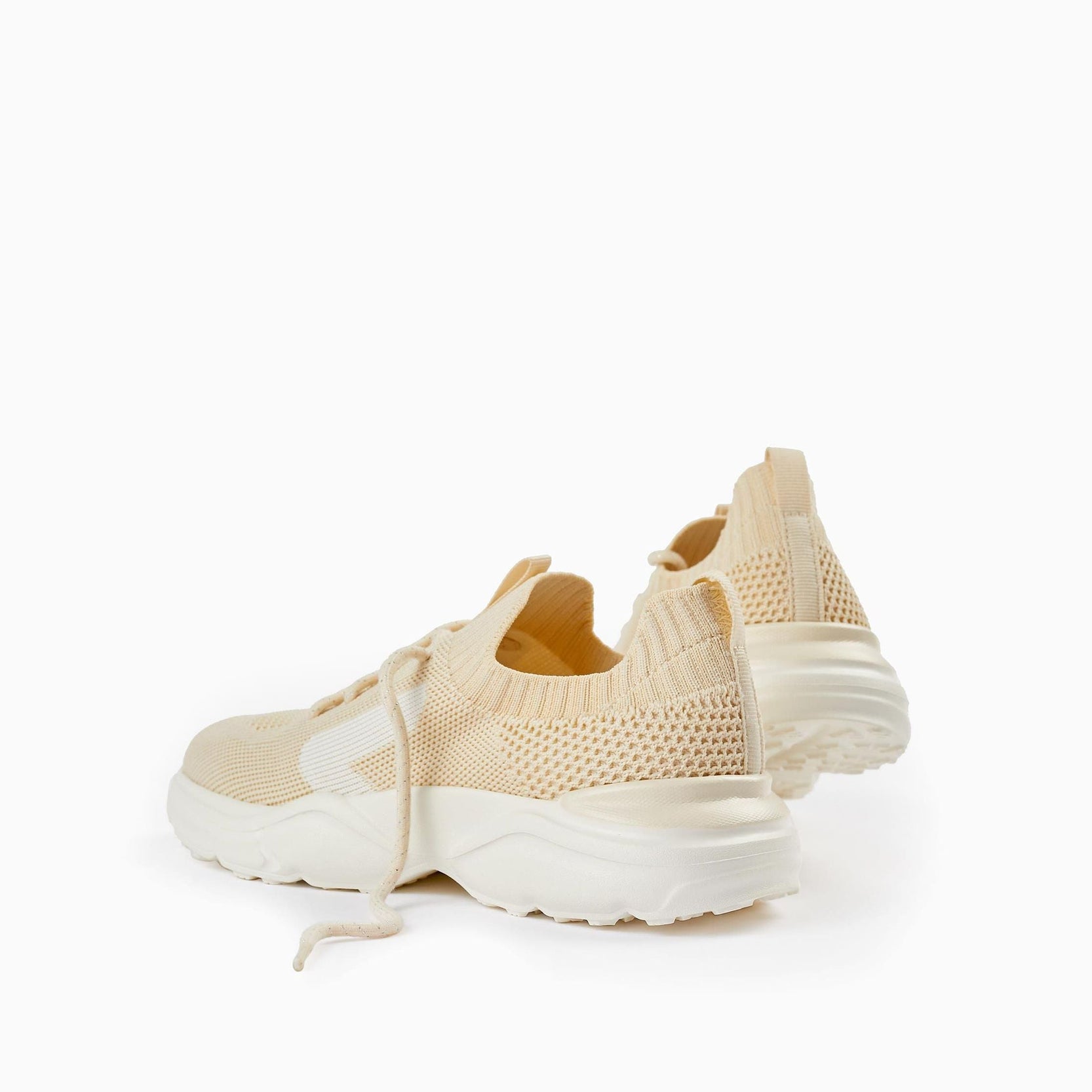 Sports Trainers in Mesh for Girls 'Superlight', Beige/White