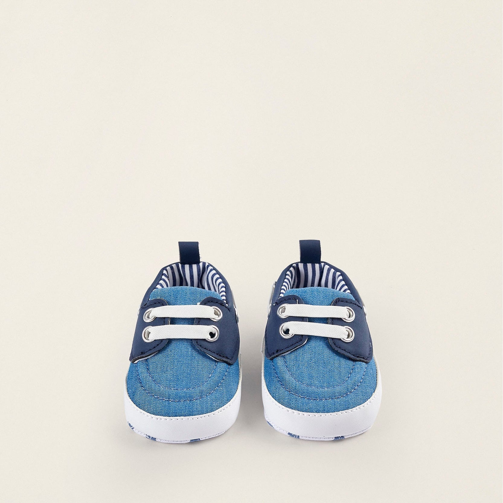 Deck Shoes for Newborn Boys, Blue/Dark Blue