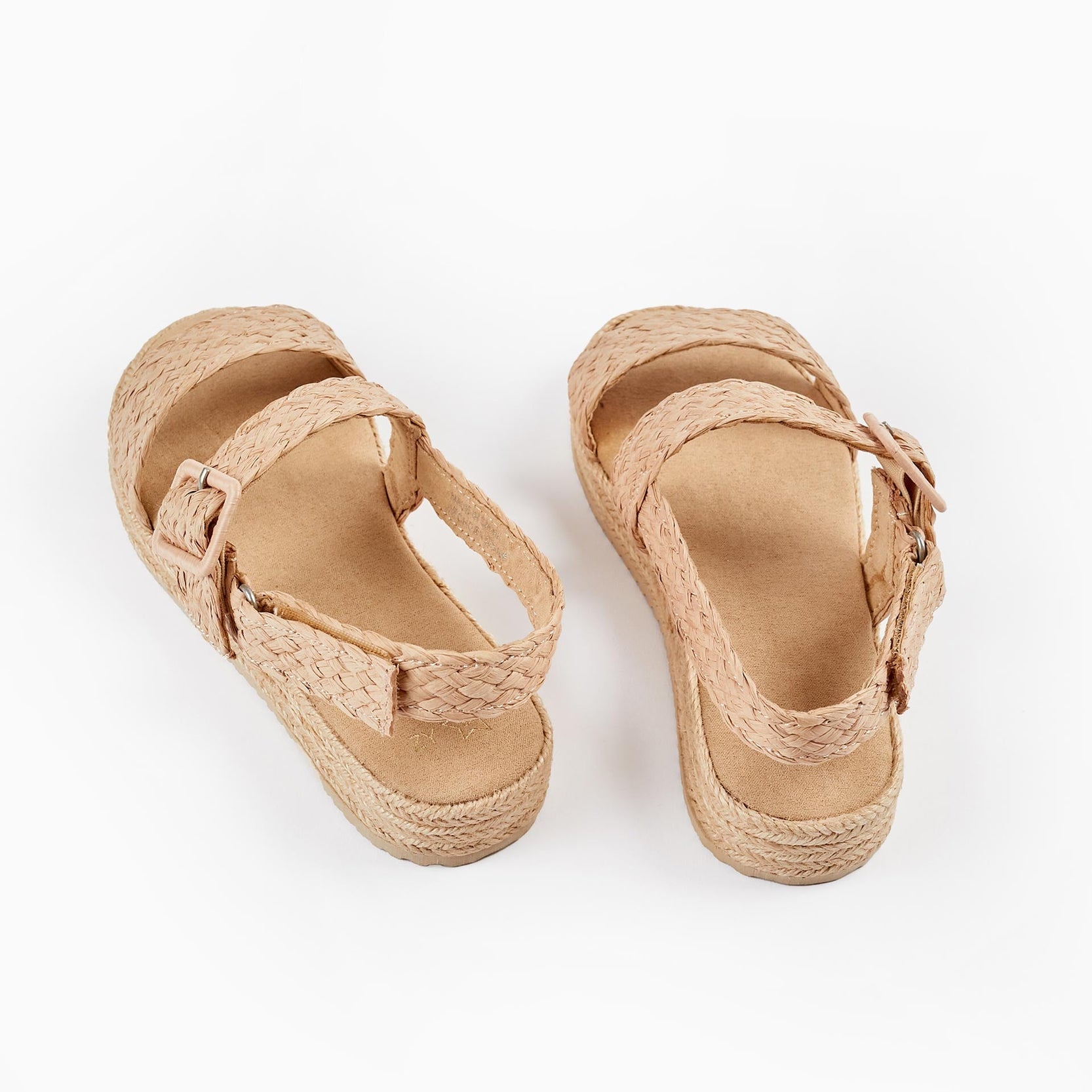 Jute Sandals for Girls, Beige