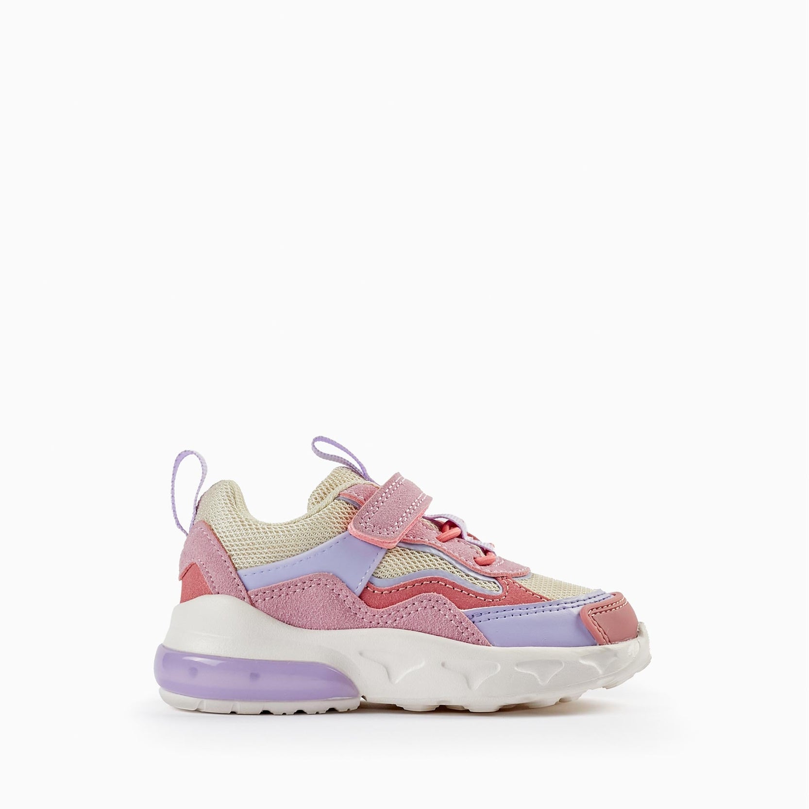 Trainers with Lights for Baby Girls 'ZY Superlight', Pink/Purple/Beige