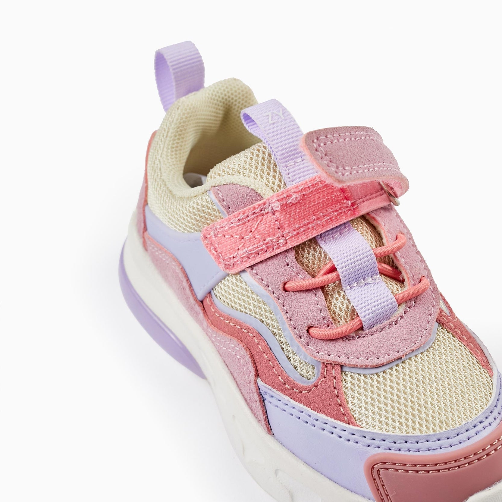 Trainers with Lights for Baby Girls 'ZY Superlight', Pink/Purple/Beige