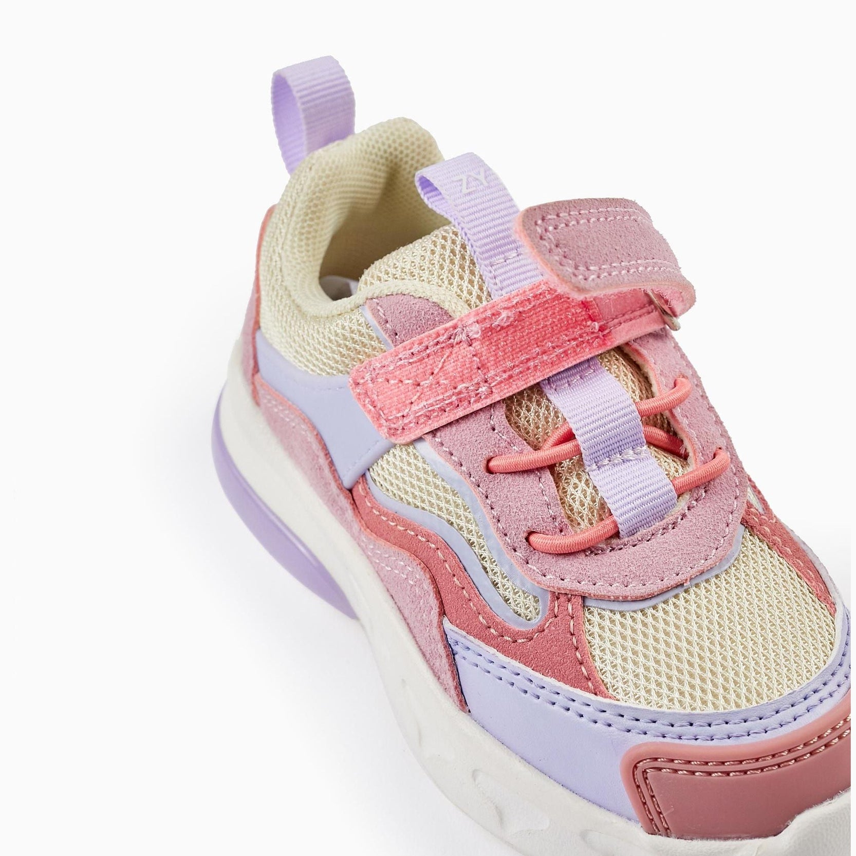 Trainers with Lights for Baby Girls 'ZY Superlight', Pink/Purple/Beige