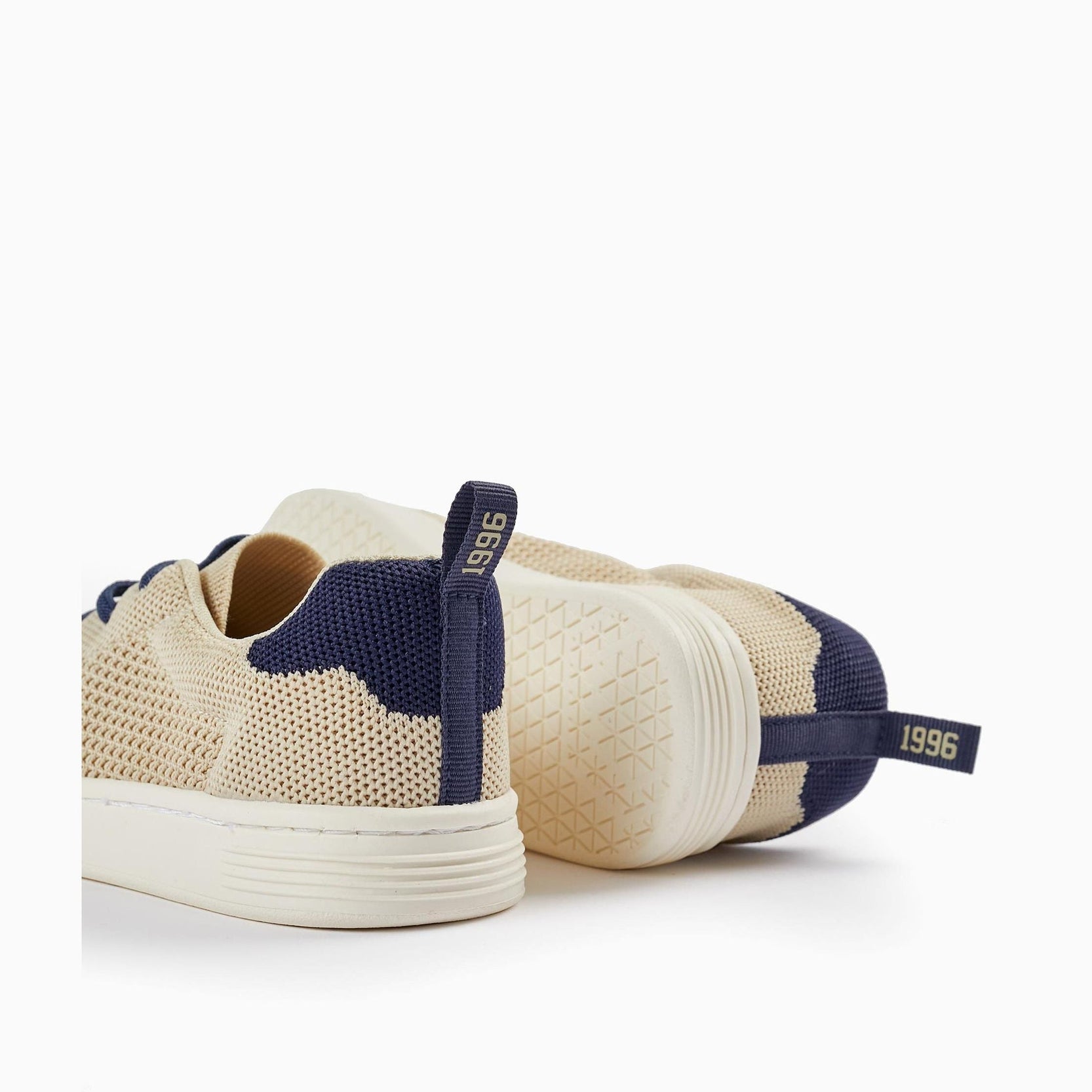 Trainers in Mesh for Boys 'ZY 1996', Beige/Dark Blue