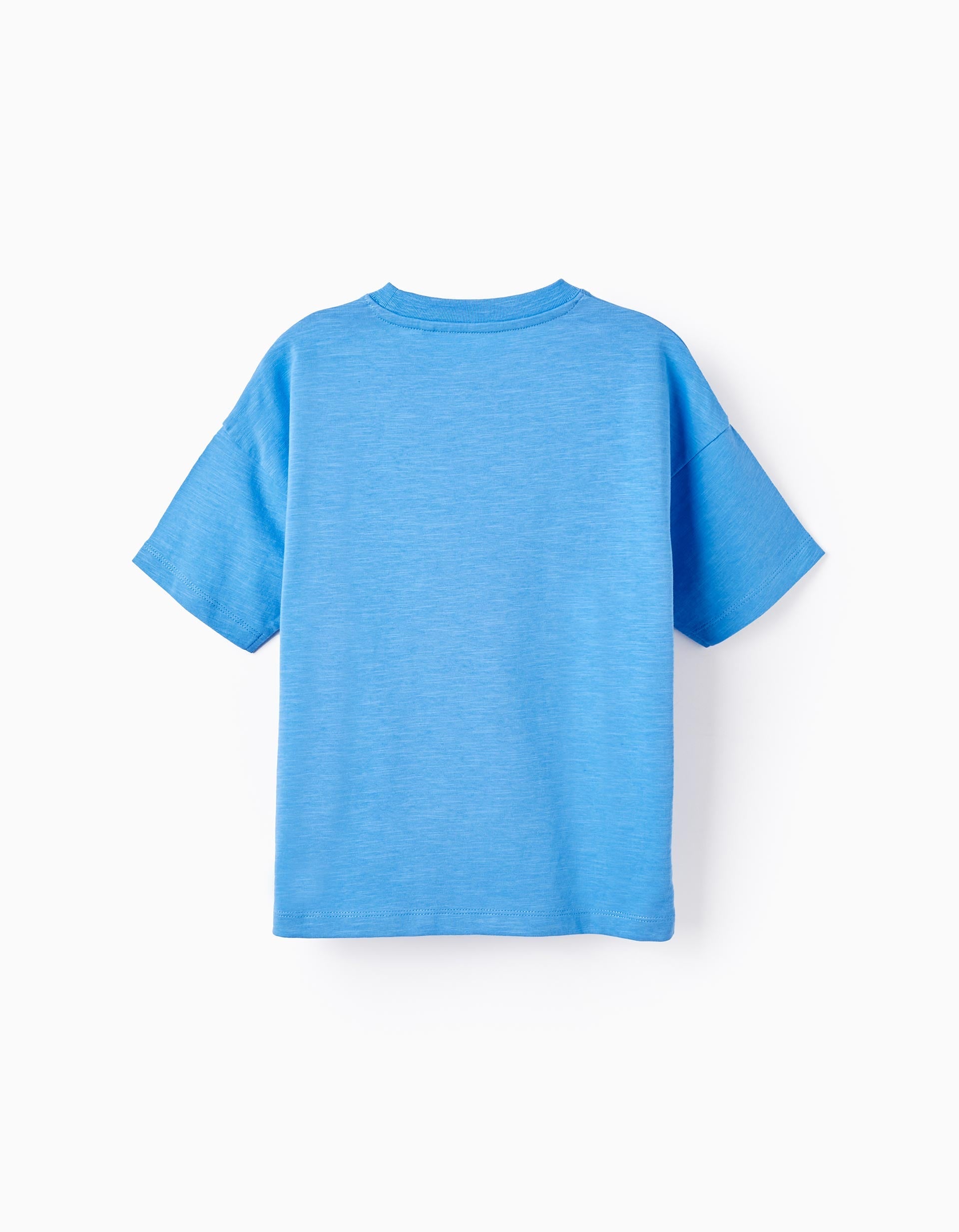 Cotton Jersey T-shirt for Boys, Blue