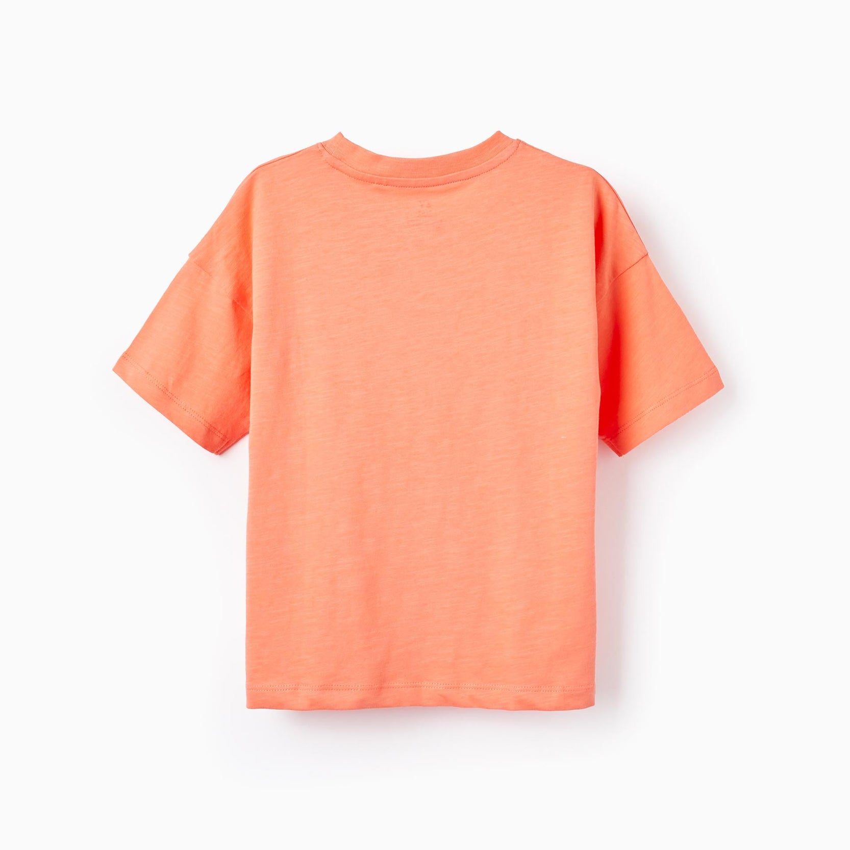 Cotton T-shirt for Boys, Coral