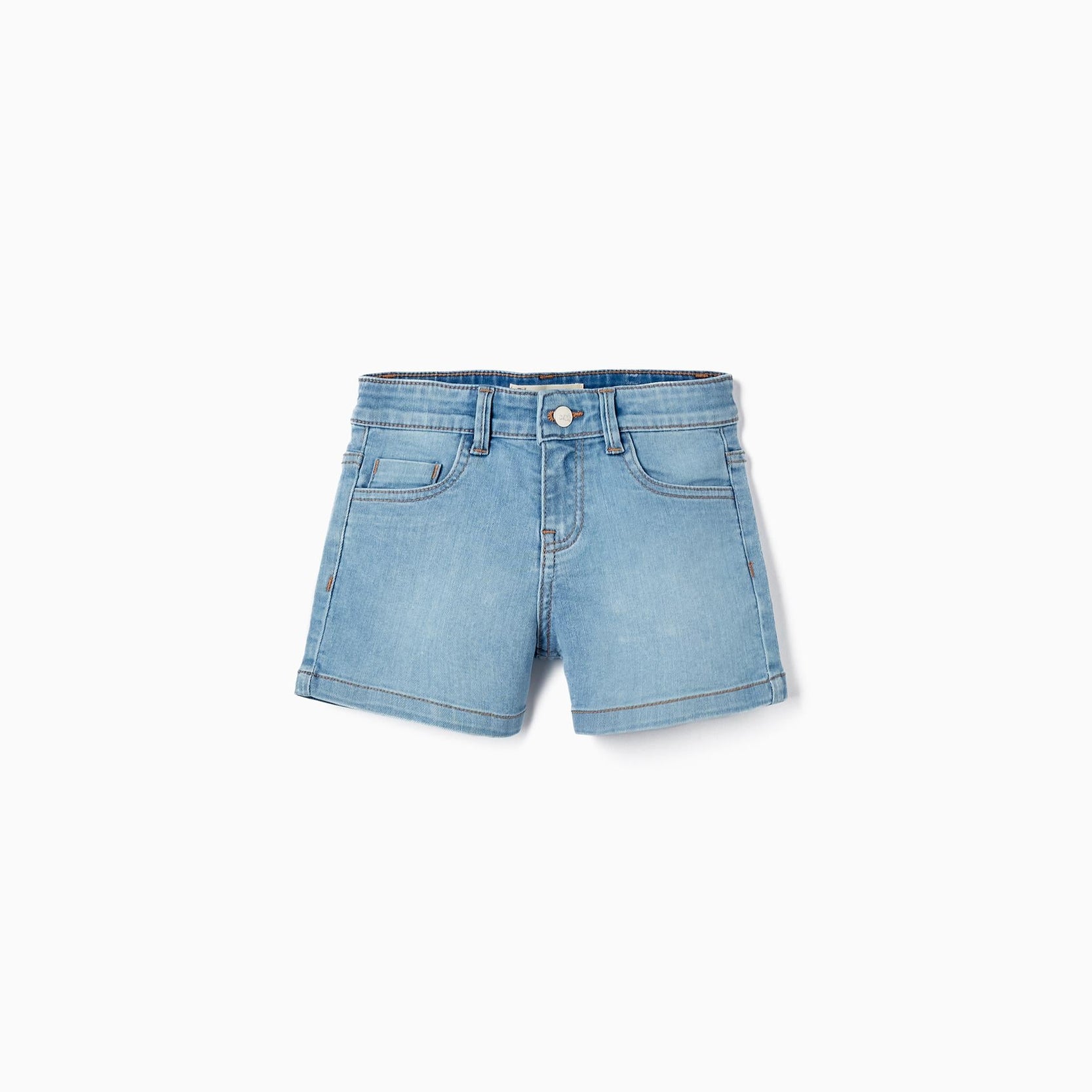 Denim Shorts for Girls, Light Blue