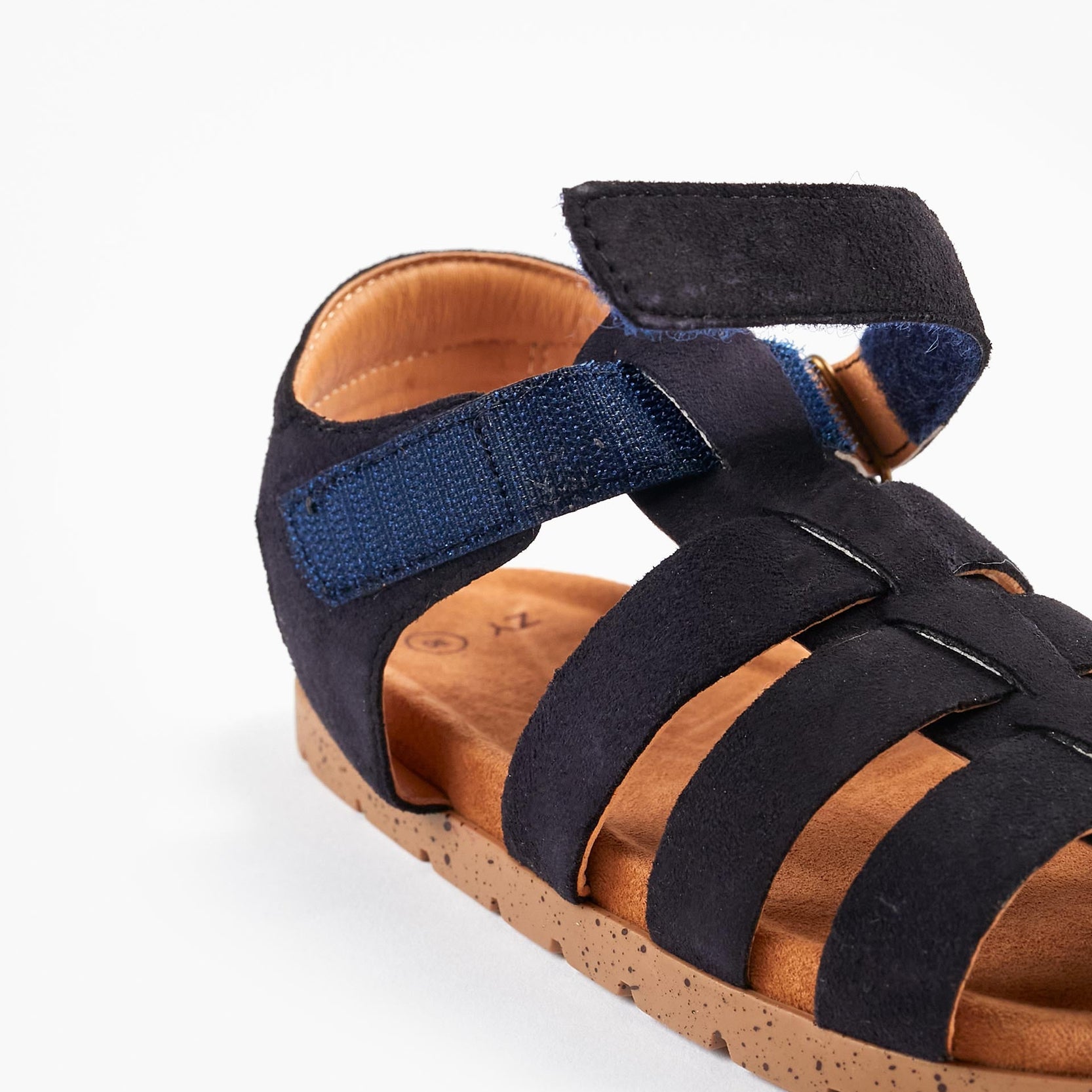 Leather Strappy Sandals for Boys, Dark Blue