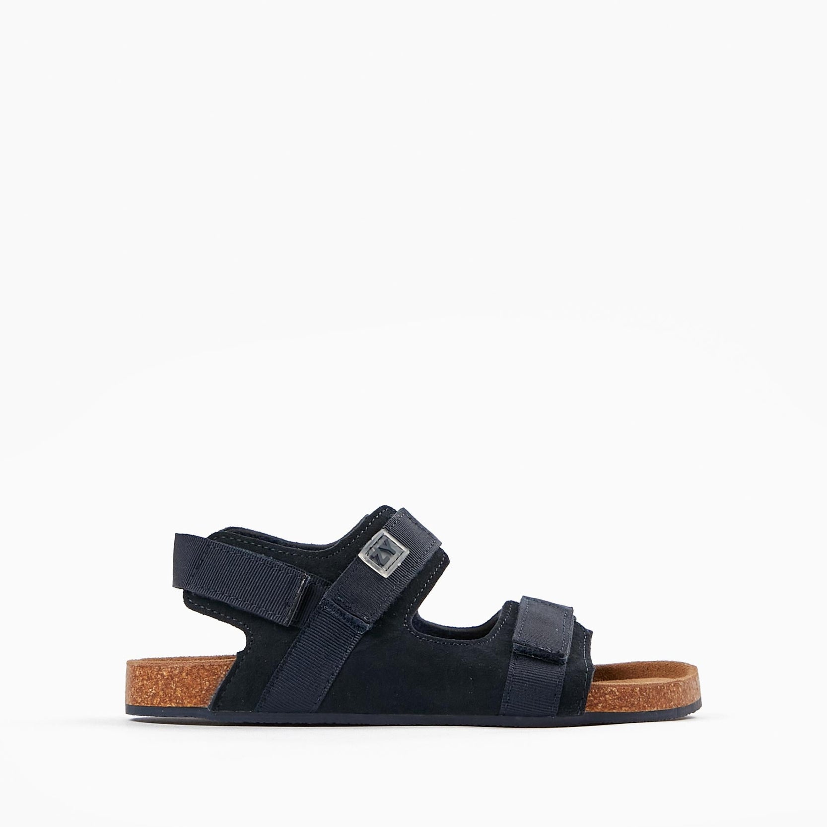 Leather Sandals for Boys, Dark Blue