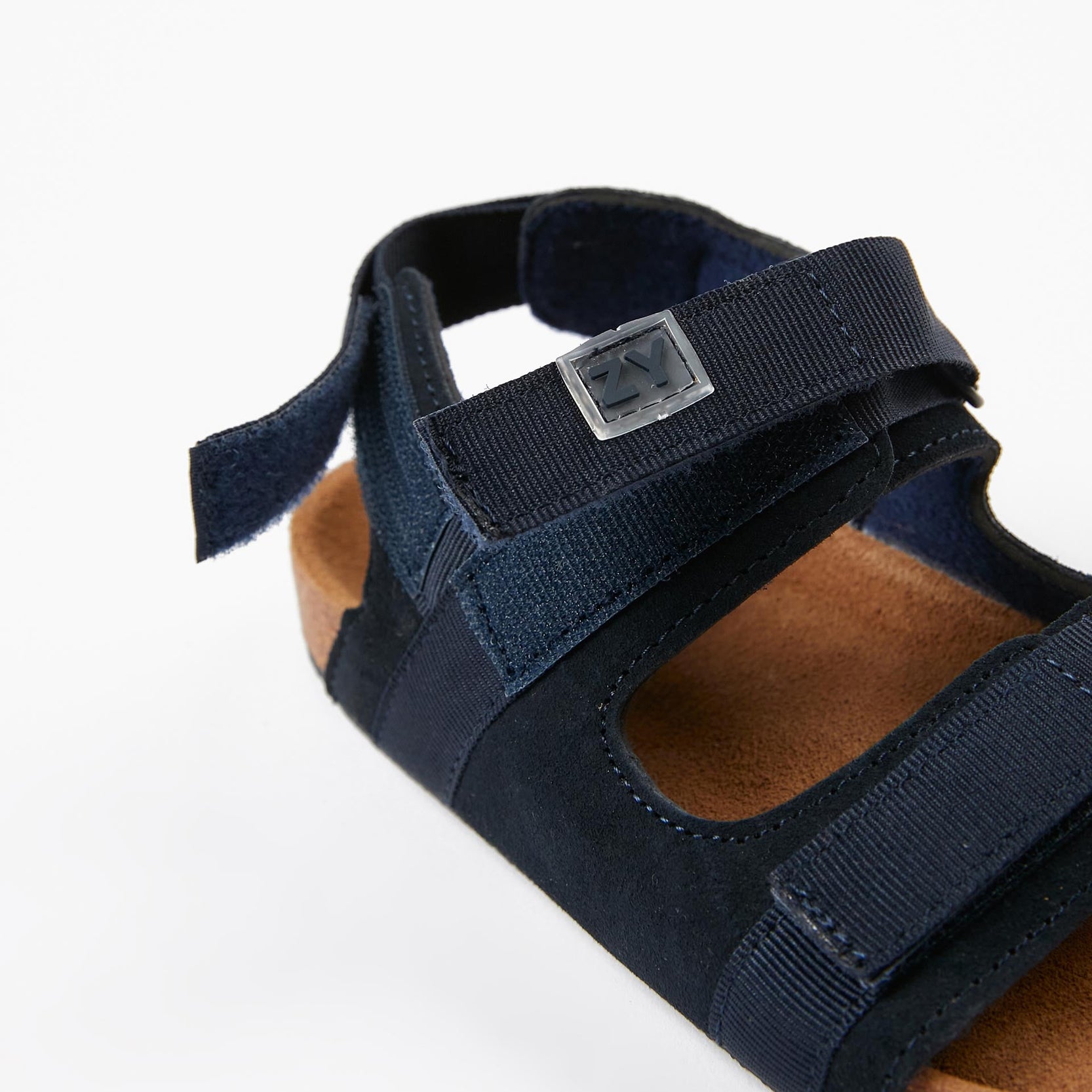 Leather Sandals for Boys, Dark Blue