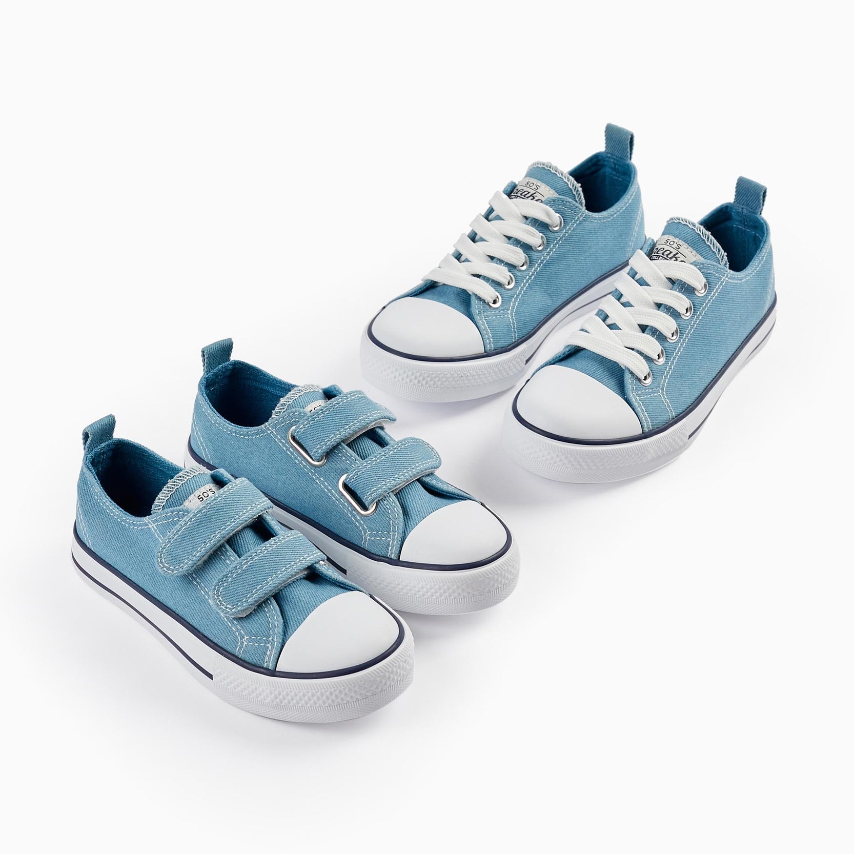 Denim Trainers for Children '50s Sneaker', Blue