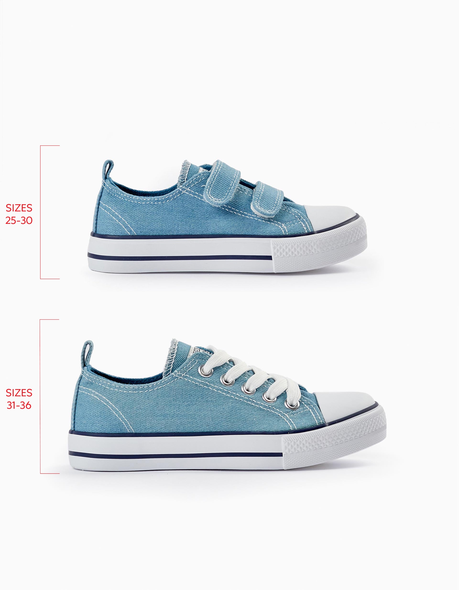 Denim Trainers for Children '50s Sneaker', Blue