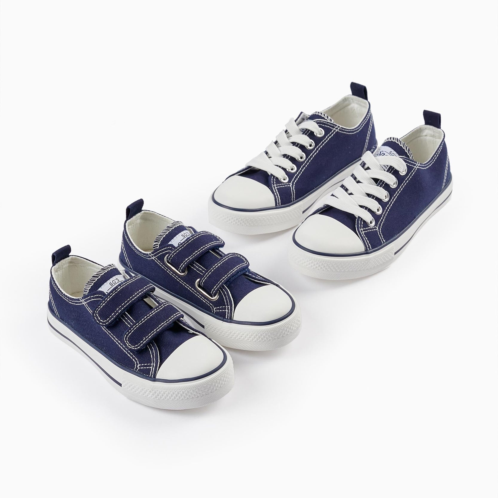 Denim Trainers for Children '50s Sneaker', Dark Blue