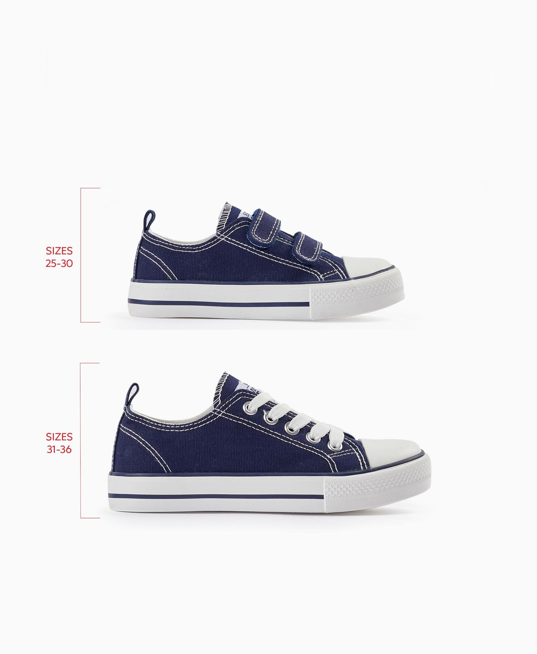 Denim Trainers for Children '50s Sneaker', Dark Blue