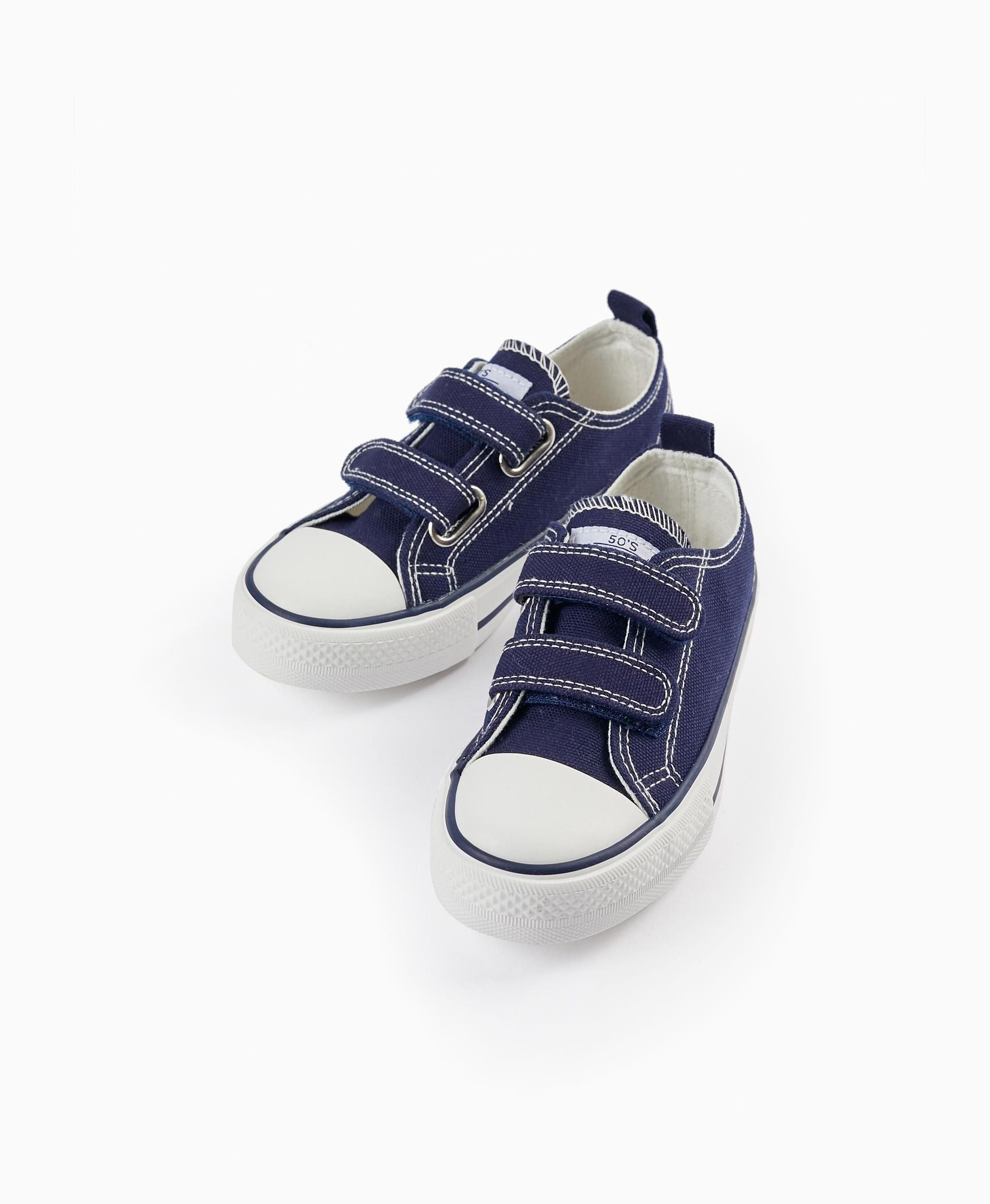 Denim Trainers for Children '50s Sneaker', Dark Blue