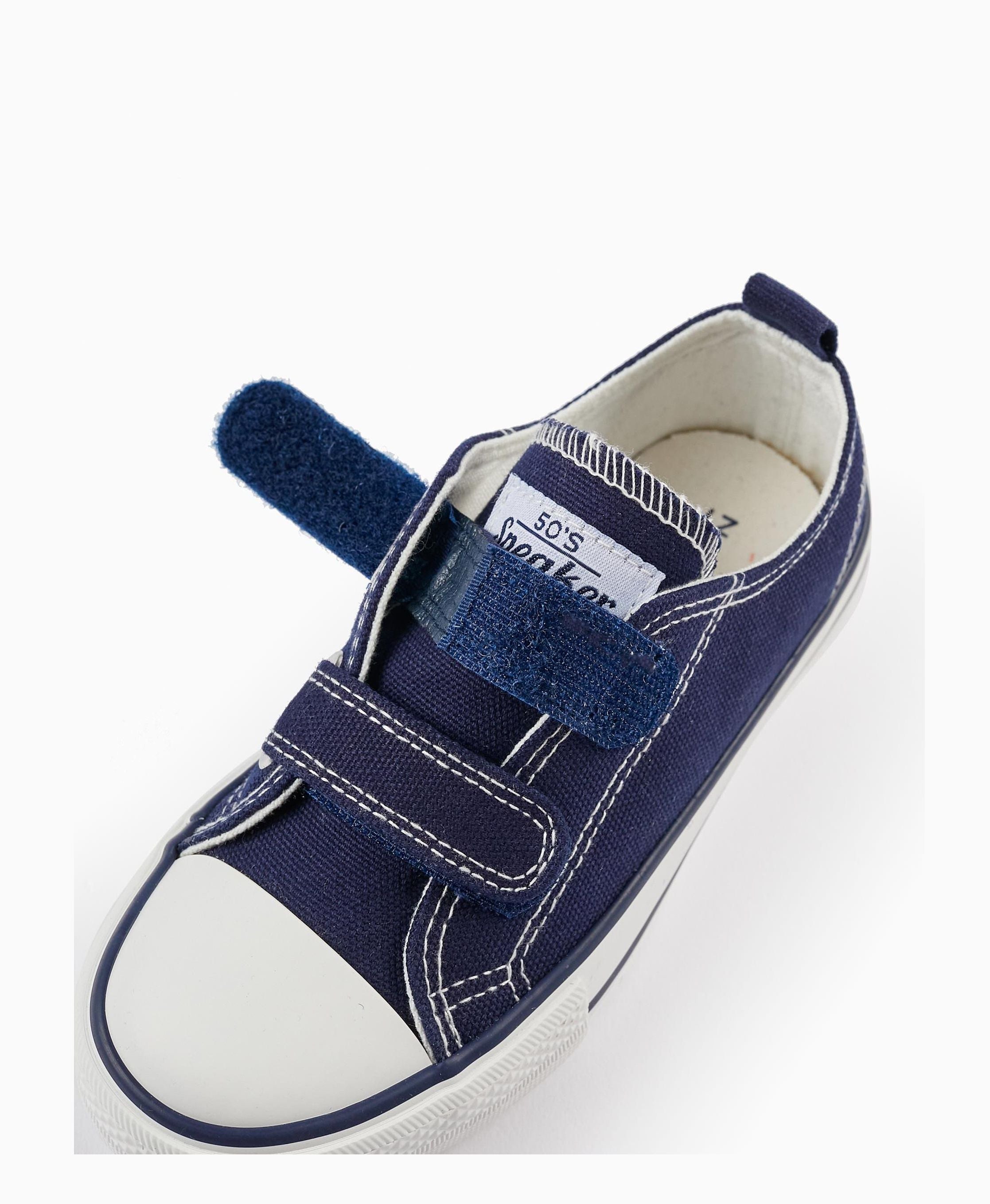 Denim Trainers for Children '50s Sneaker', Dark Blue
