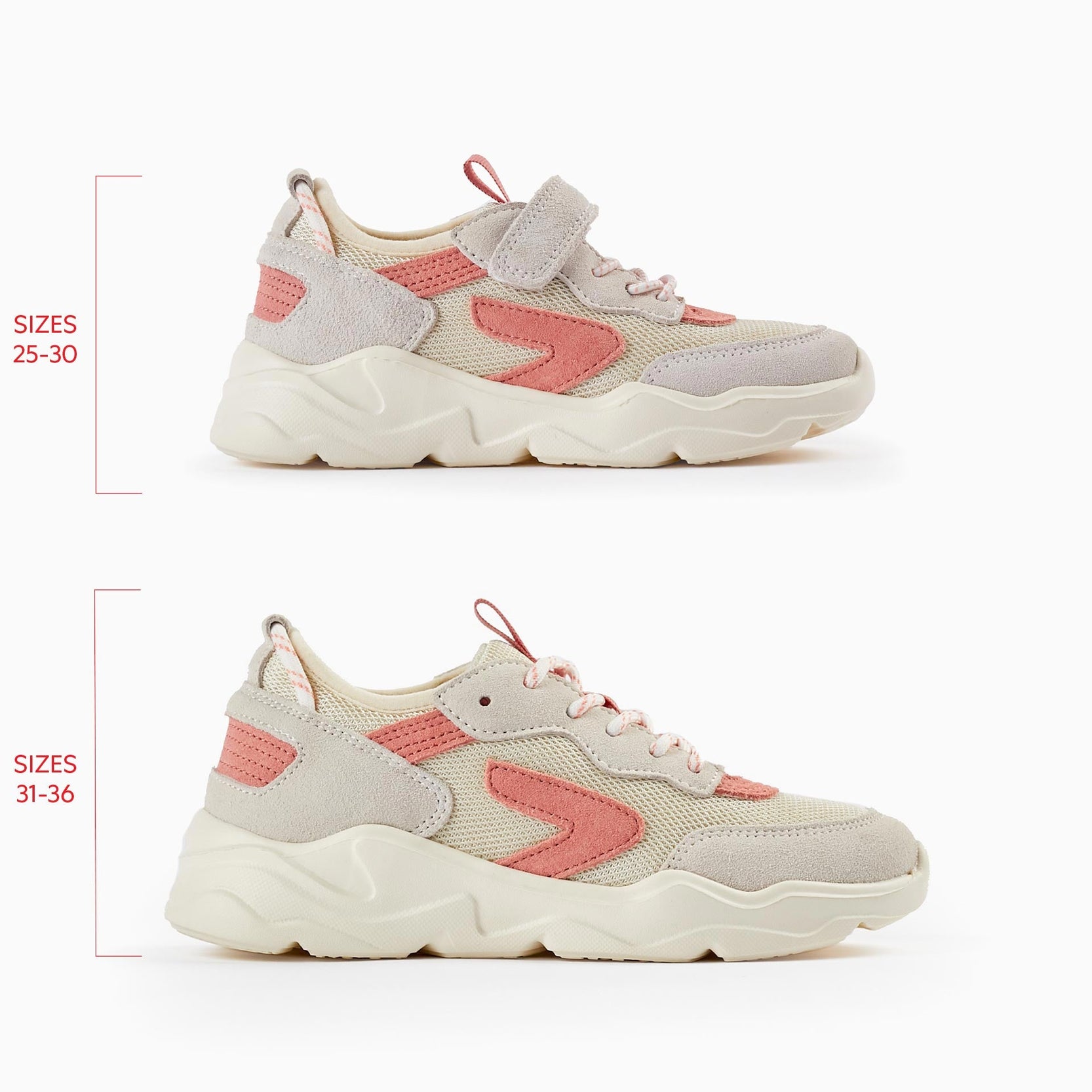 Trainers for Girls 'ZY Superlight', Beige/Light Grey/Pink