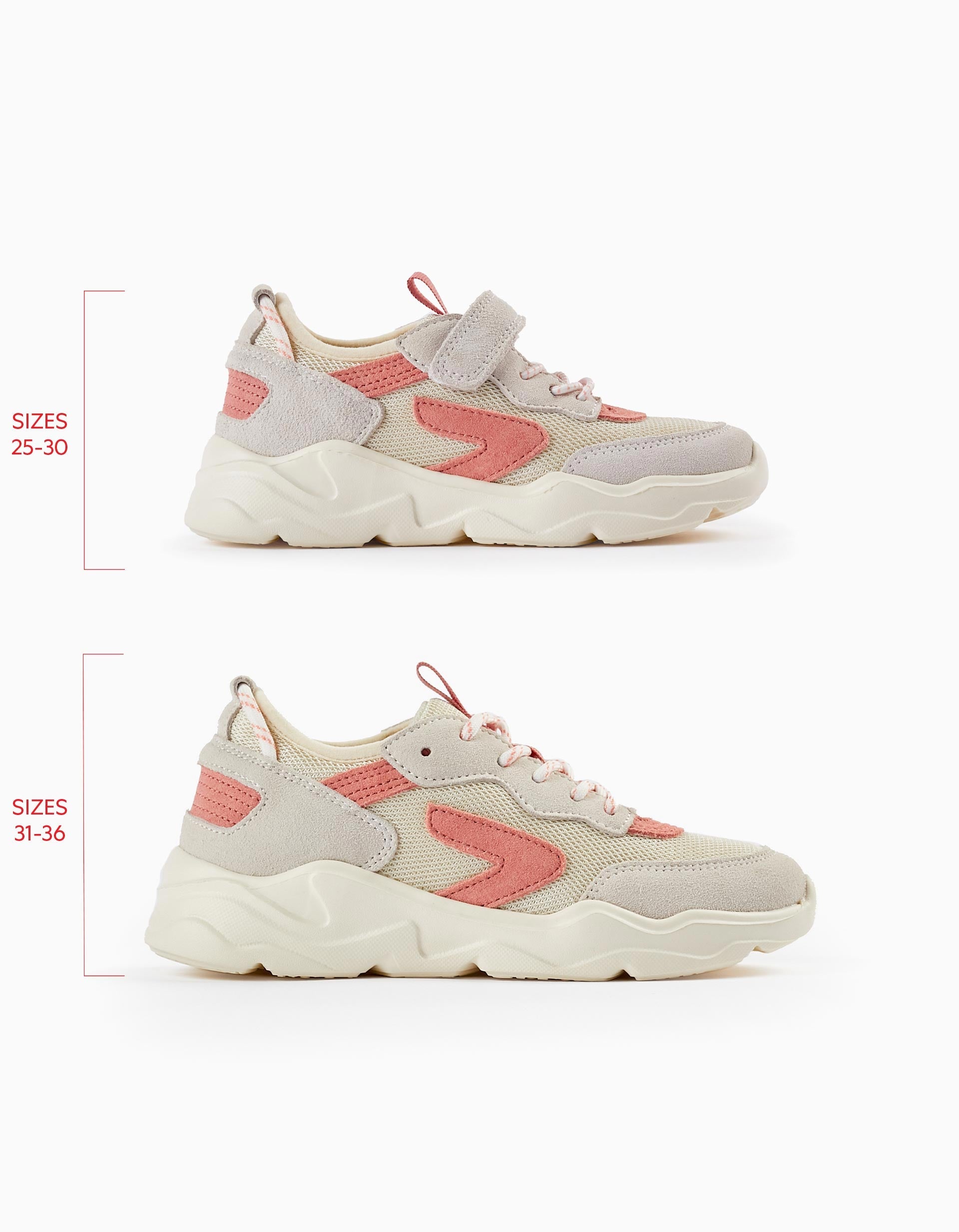 Trainers for Girls 'ZY Superlight', Beige/Light Grey/Pink