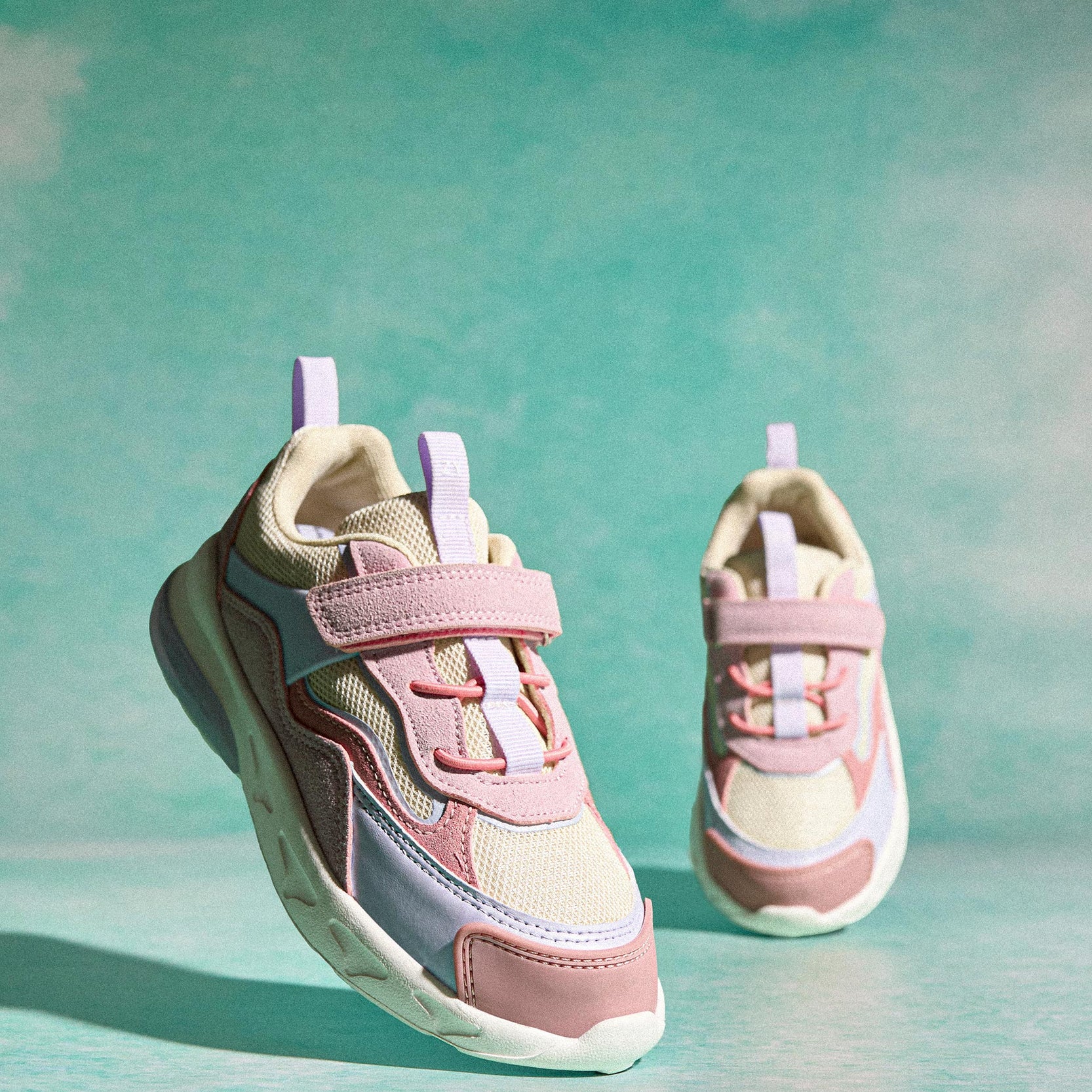 Trainers with Lights for Girls 'ZY Superlight', Pink/Purple/Beige