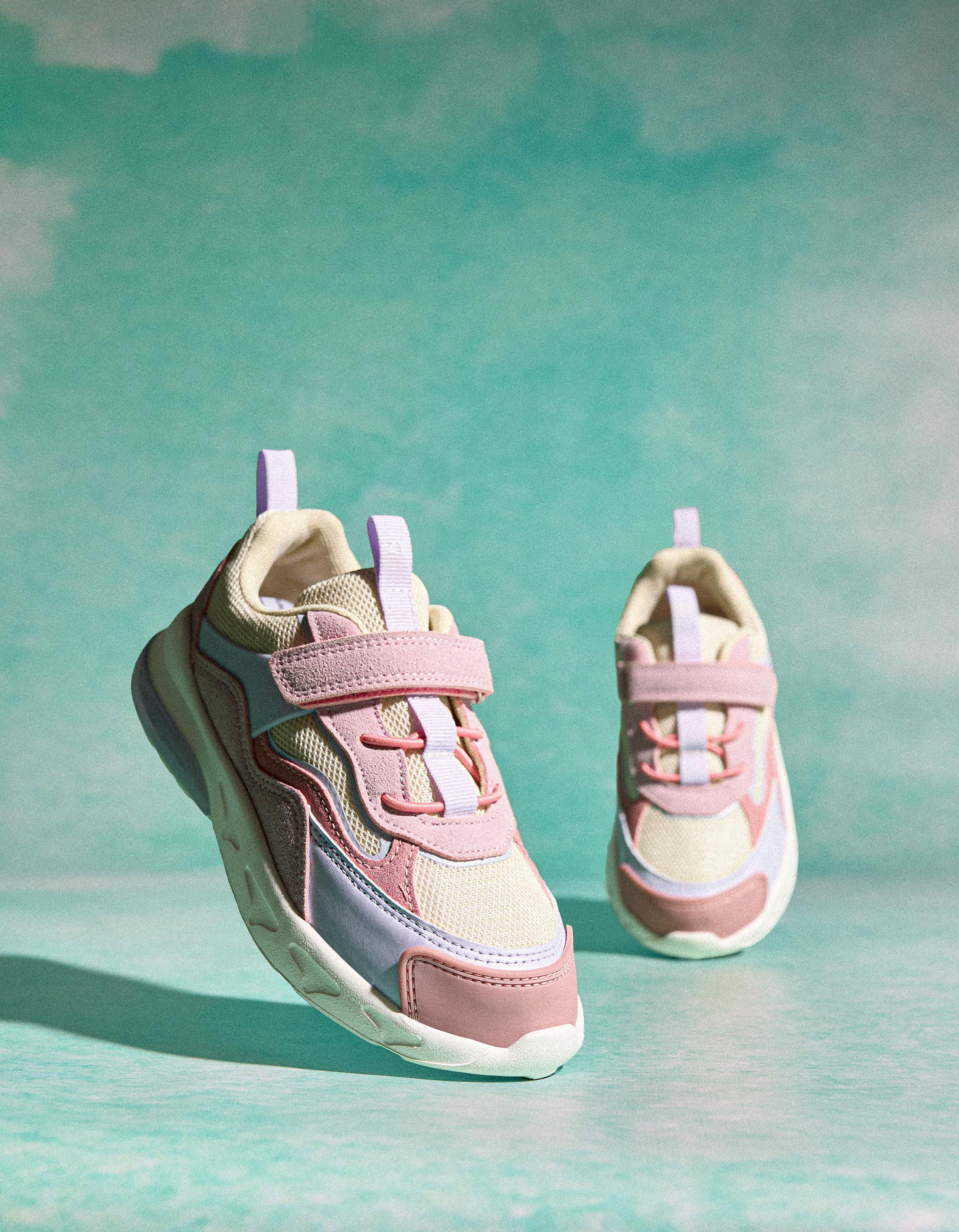 Trainers with Lights for Girls 'ZY Superlight', Pink/Purple/Beige