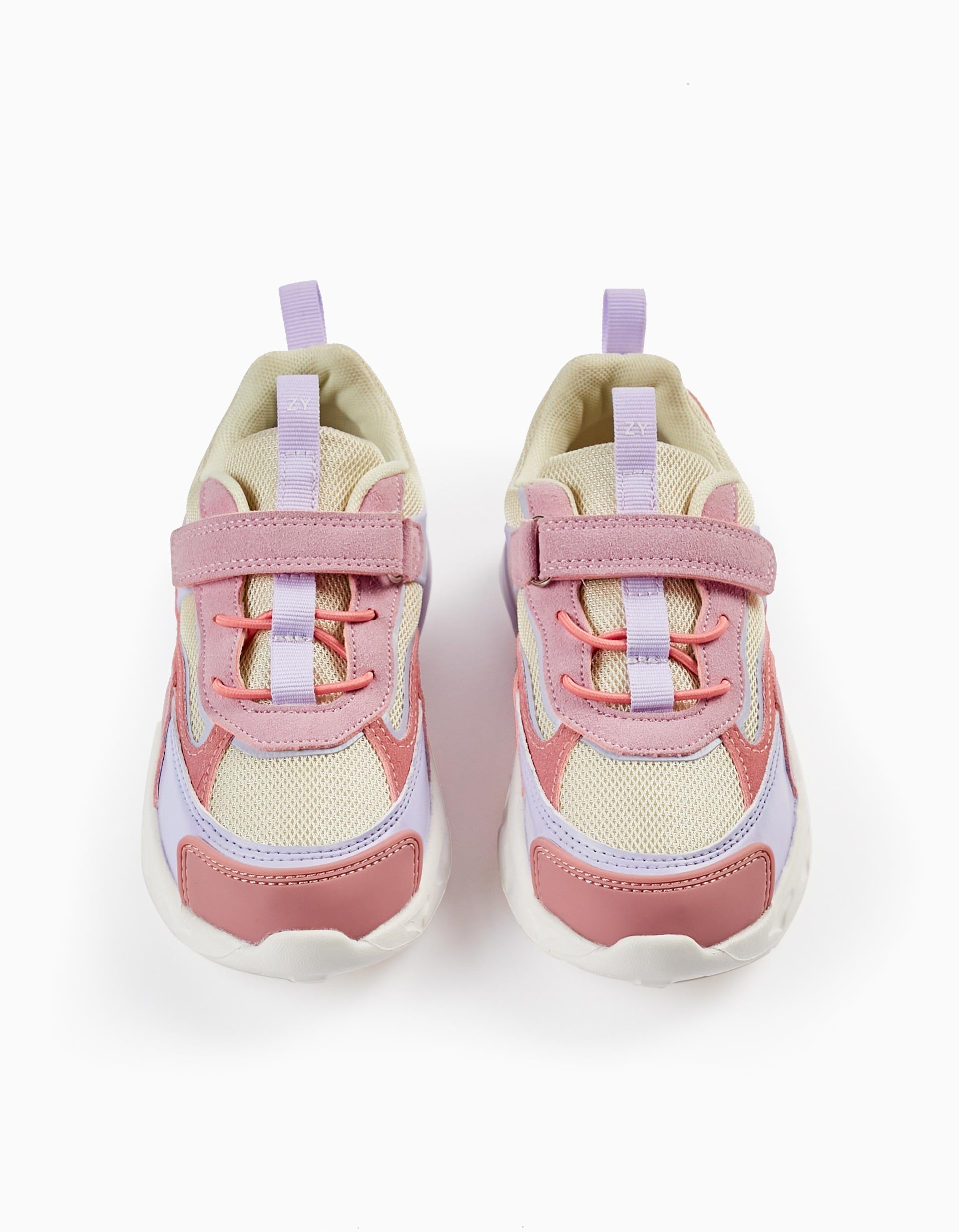 Trainers with Lights for Girls 'ZY Superlight', Pink/Purple/Beige