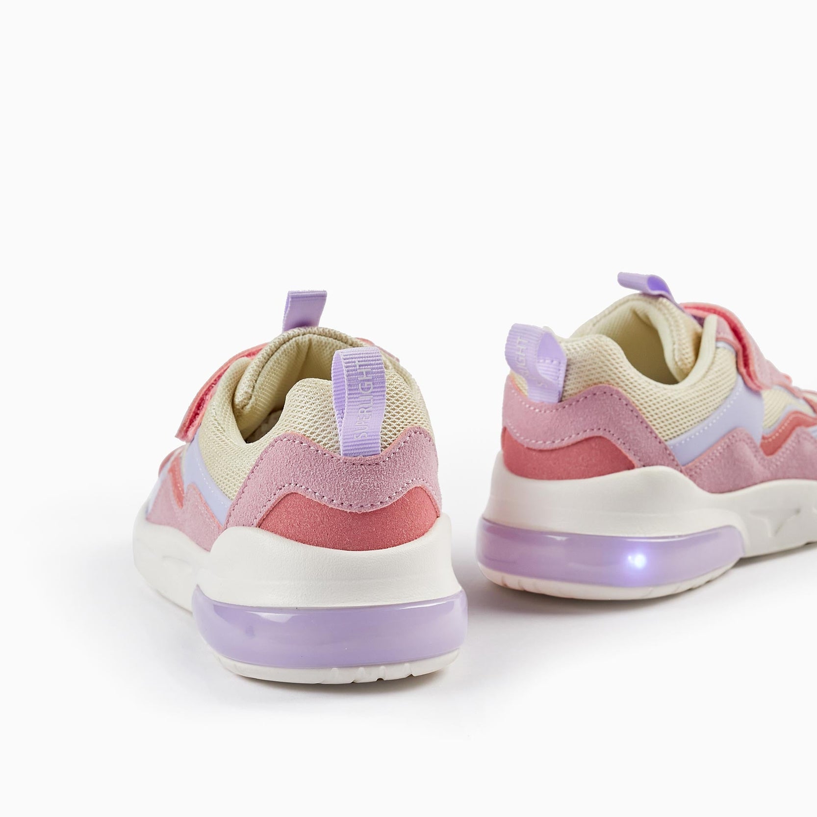 Trainers with Lights for Girls 'ZY Superlight', Pink/Purple/Beige