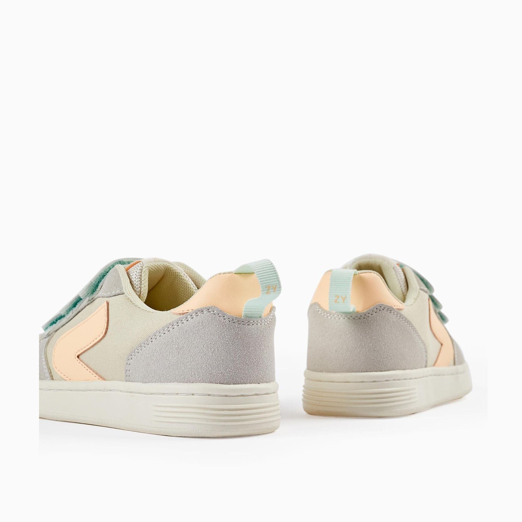 Trainers for Girls 'ZY Move', Grey/Mint/Peach