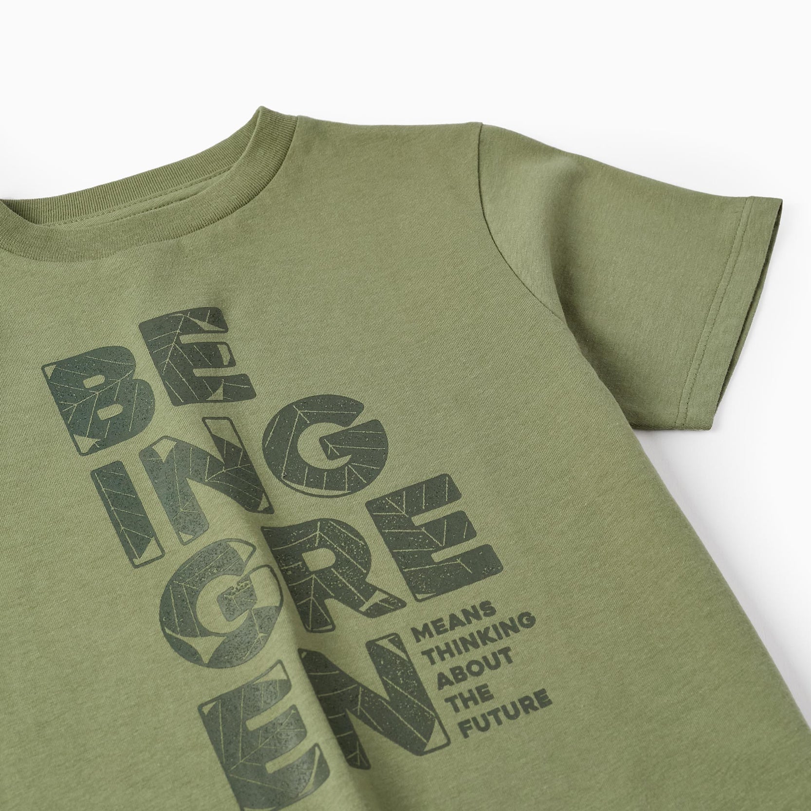 Cotton T-Shirt for Boys 'Being Green', Green