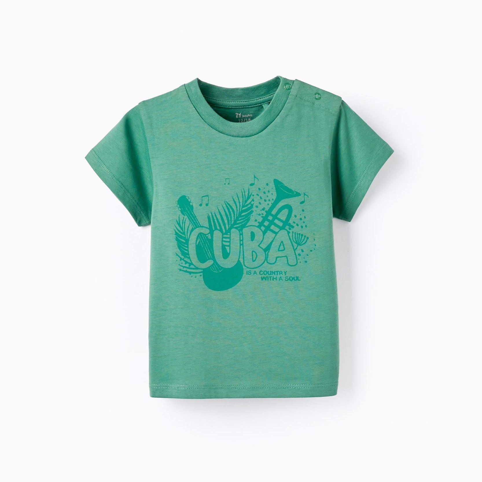 Cotton T-shirt for Baby Boys 'Cuba', Green