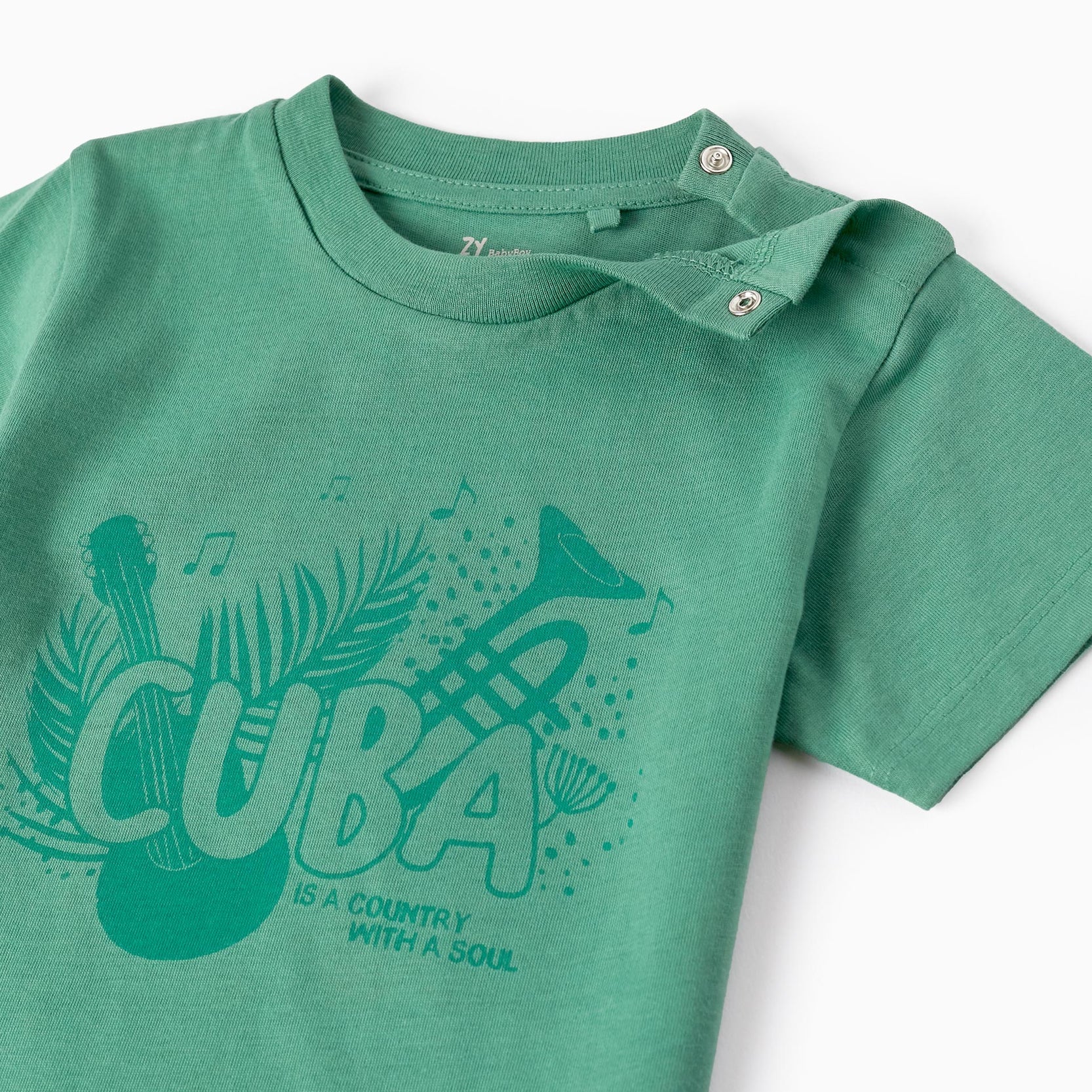 Cotton T-shirt for Baby Boys 'Cuba', Green