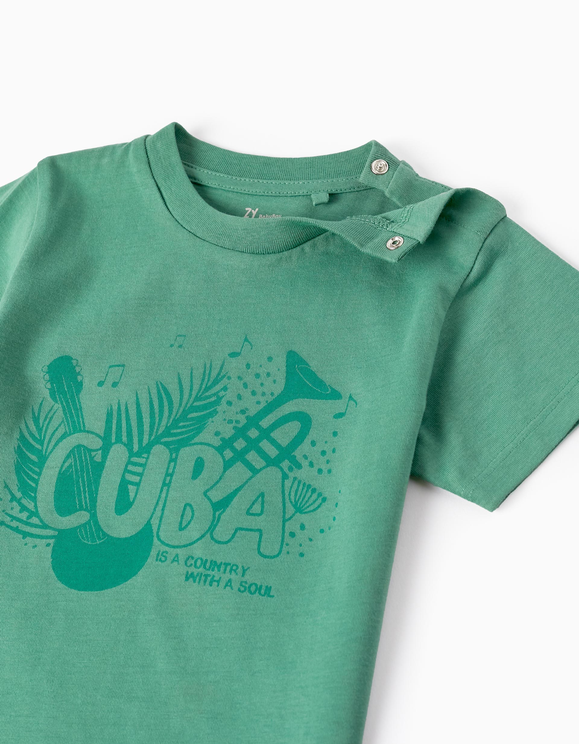 Cotton T-shirt for Baby Boys 'Cuba', Green
