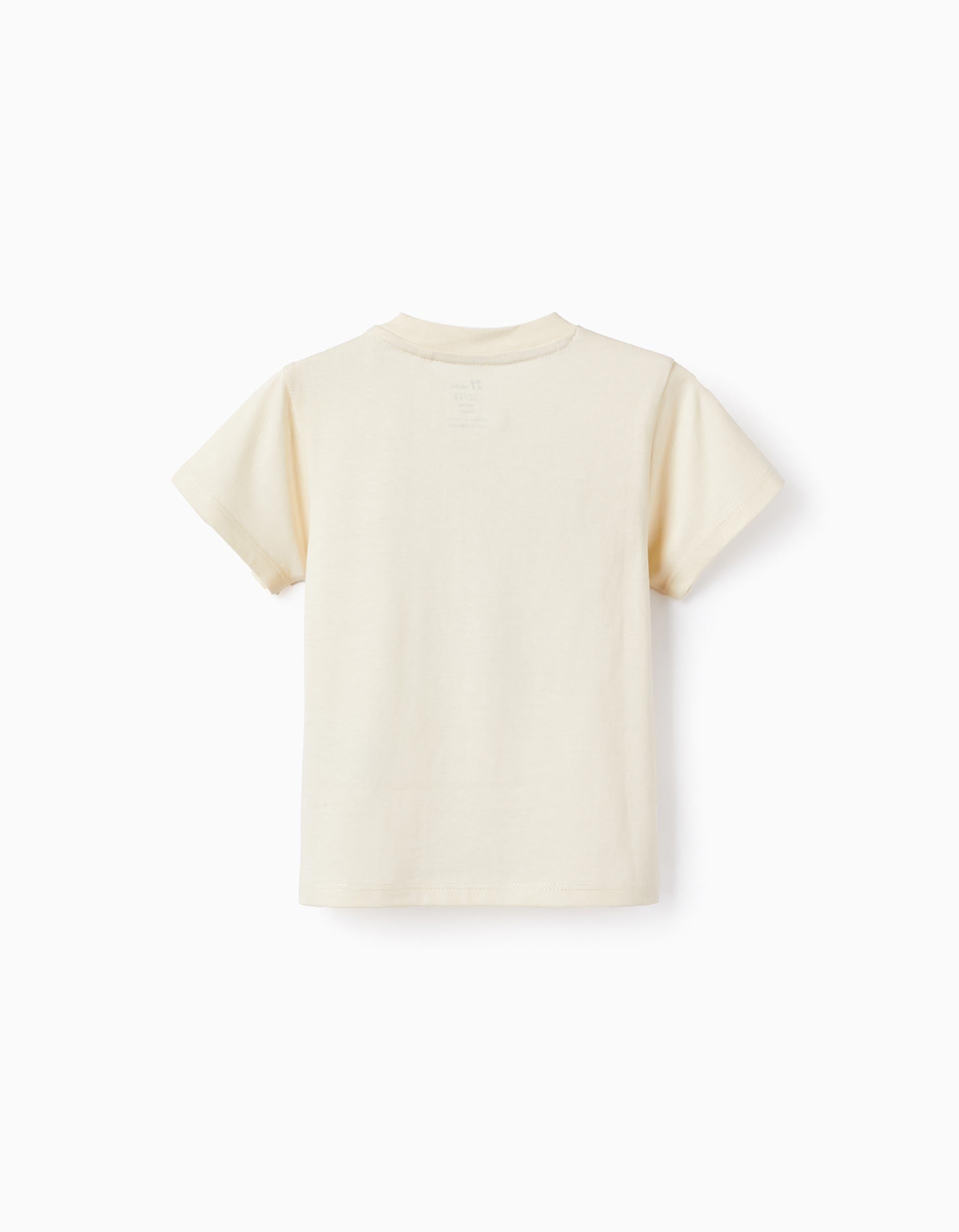 Cotton T-shirt for Baby Boys 'Havana', Beige