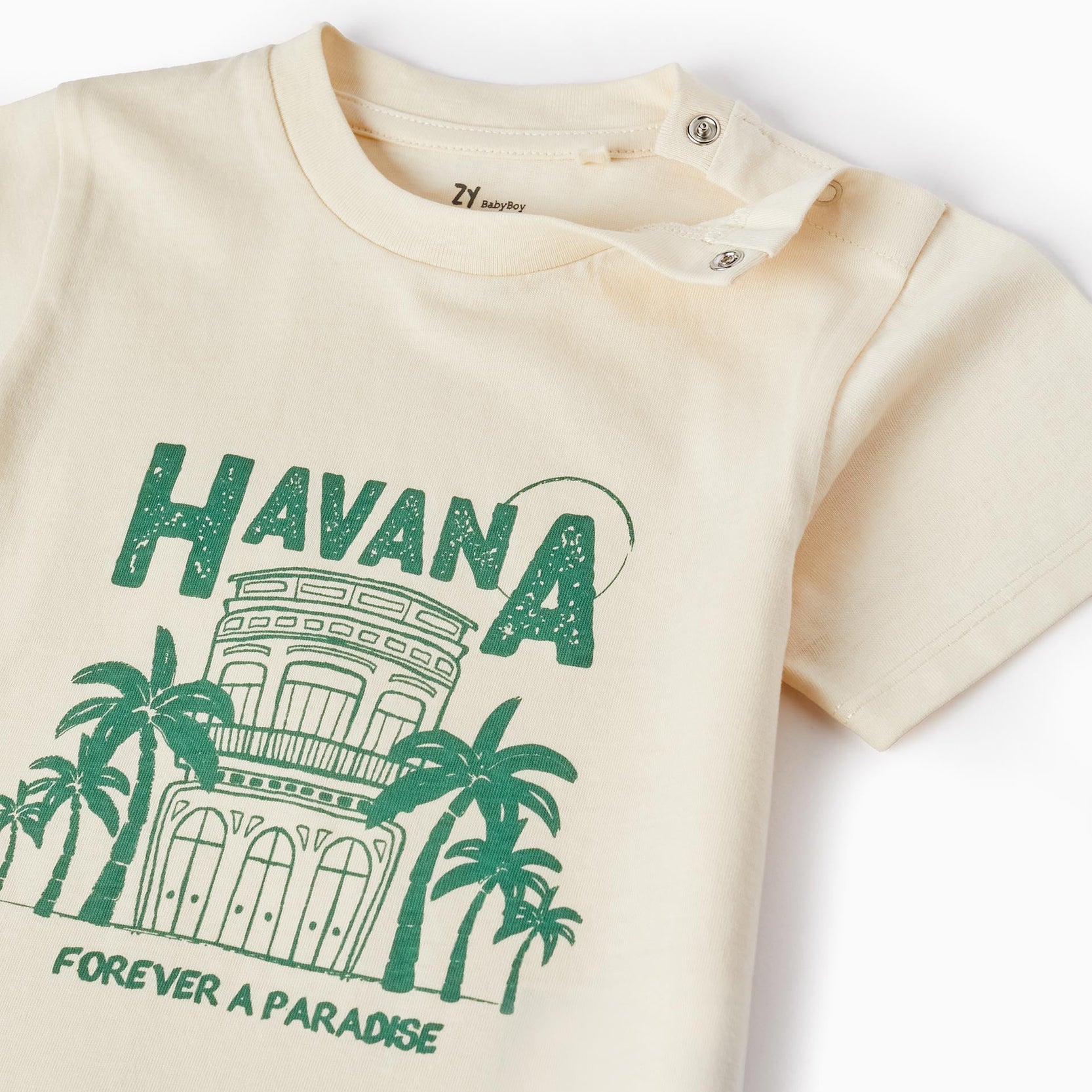 Cotton T-shirt for Baby Boys 'Havana', Beige