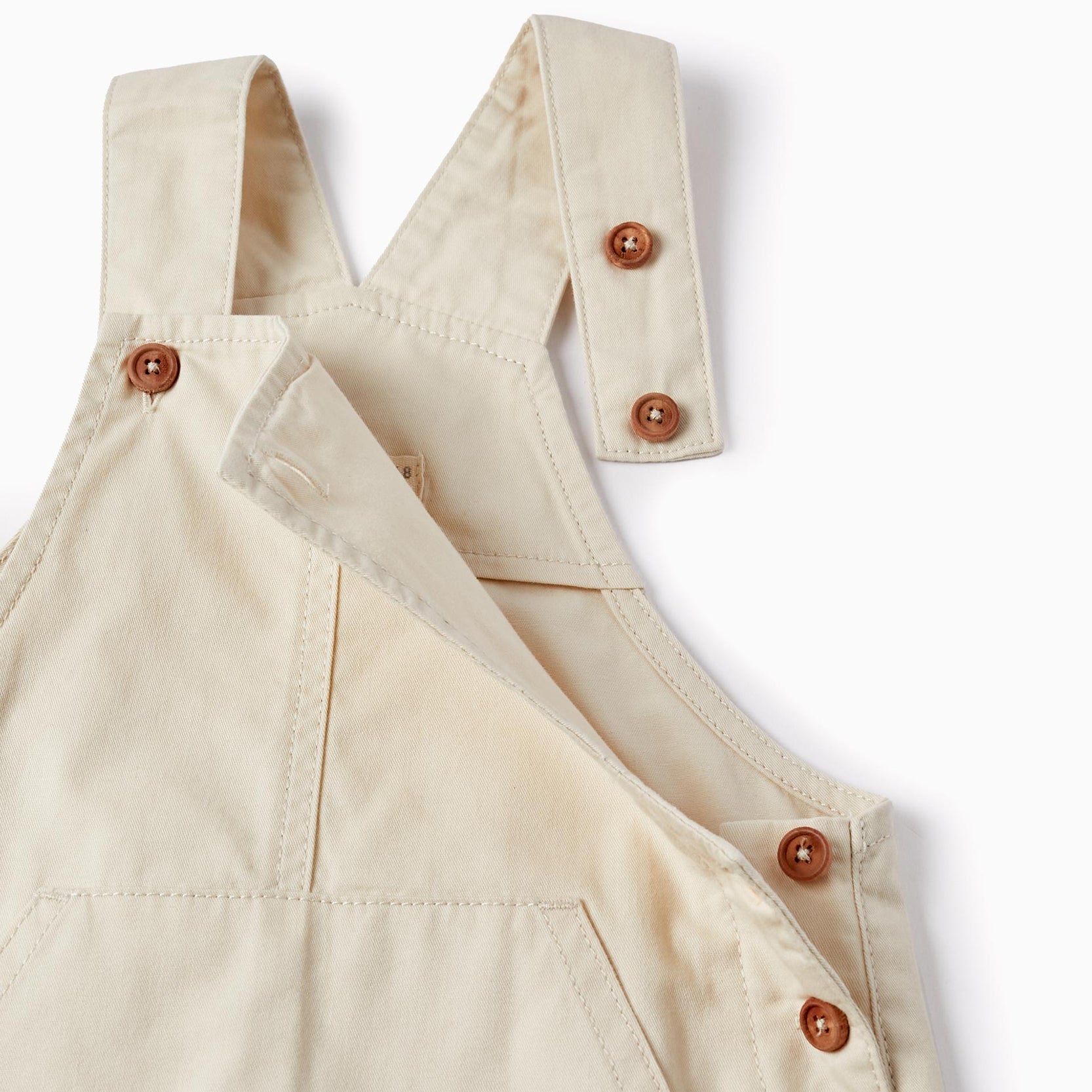 T-shirt + Dungarees for Baby Boys, Green/Beige