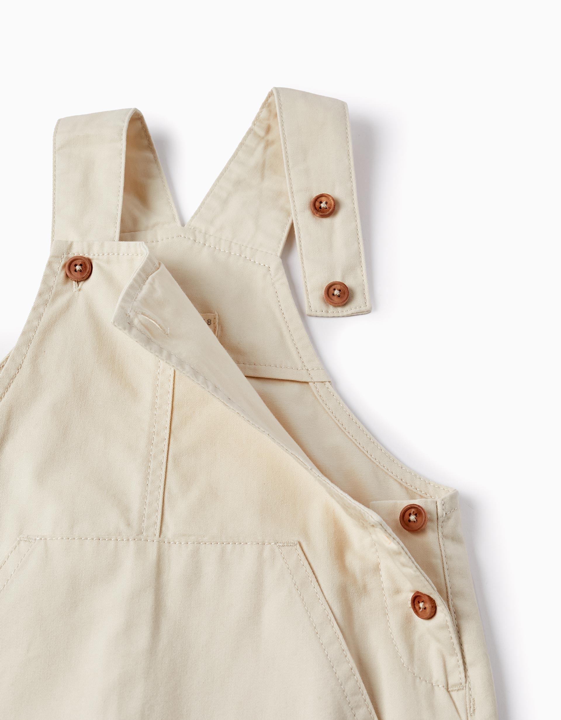 T-shirt + Dungarees for Baby Boys, Green/Beige